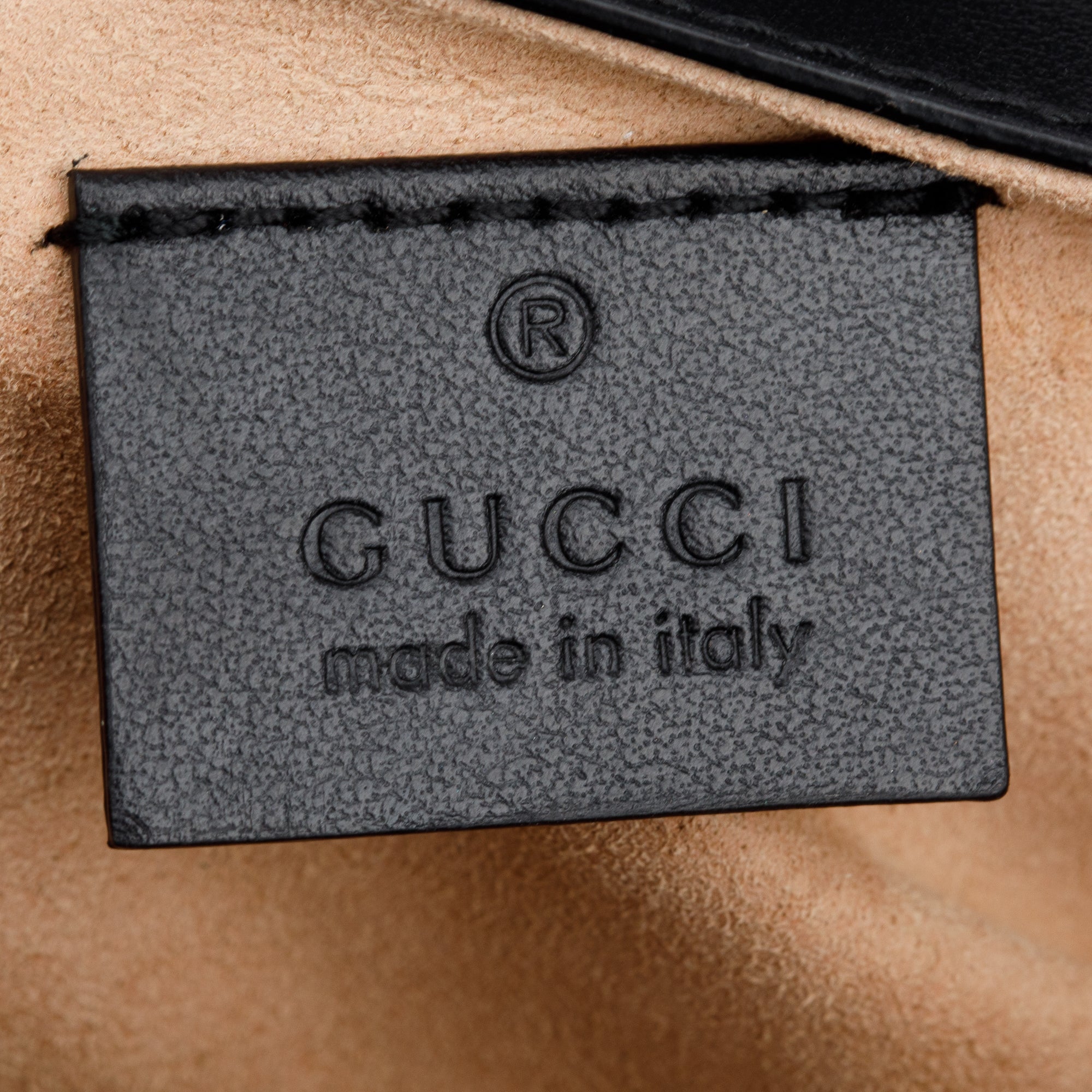 Gucci Black GG Marmont Matelasse Leather Super Mini Bag w/ Box