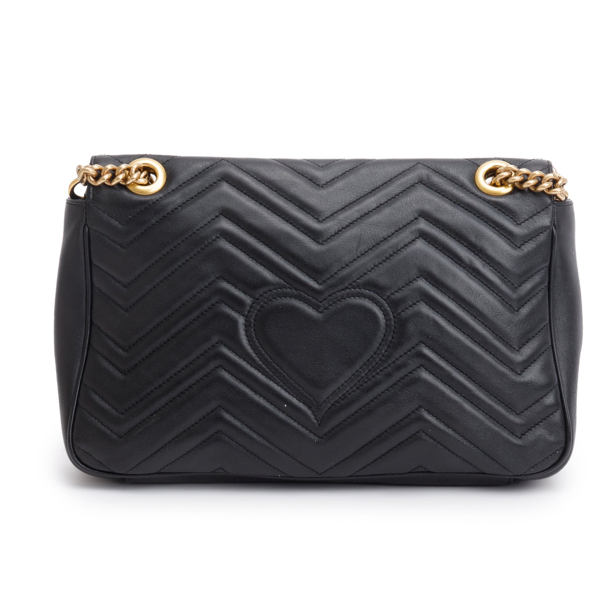 Gucci Black GG Marmont Matelasse Medium Shoulder Bag
