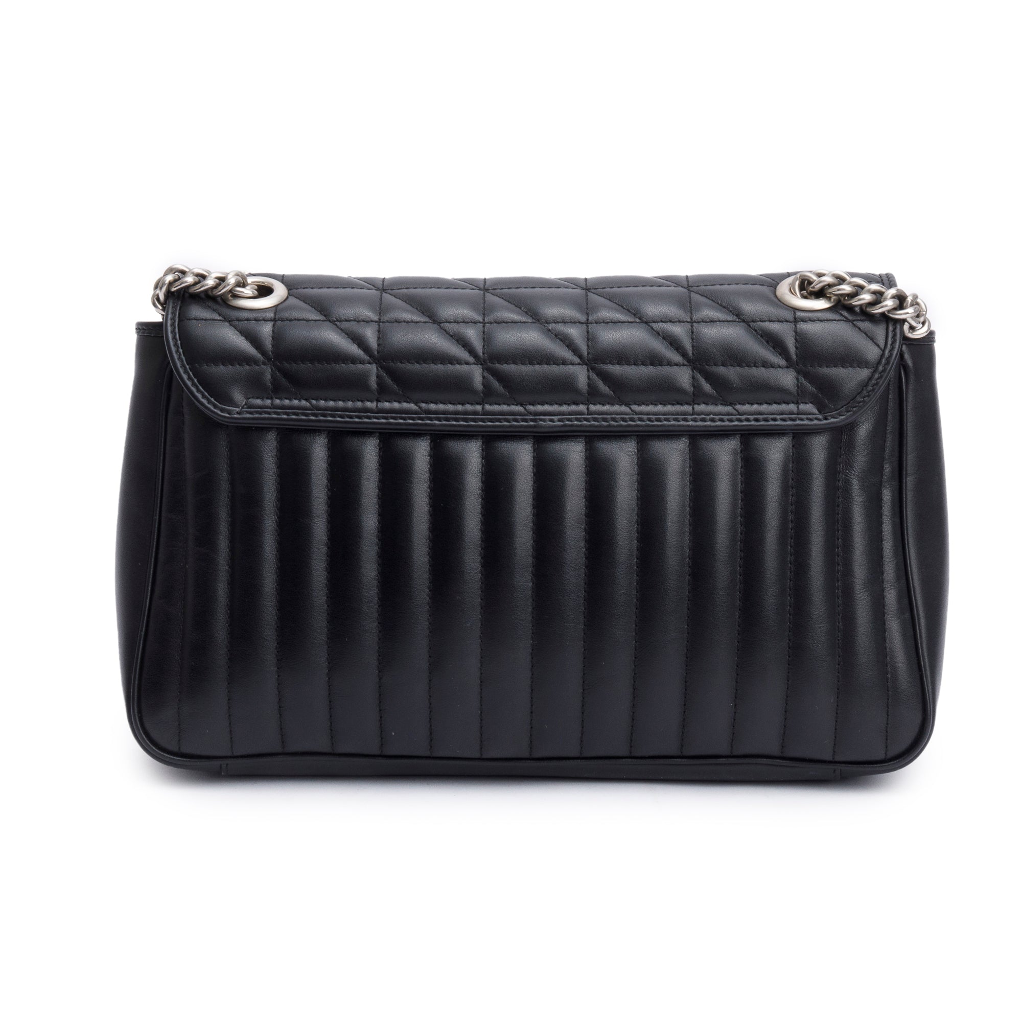 Gucci Black GG Marmont Matelasse Medium Shoulder Bag