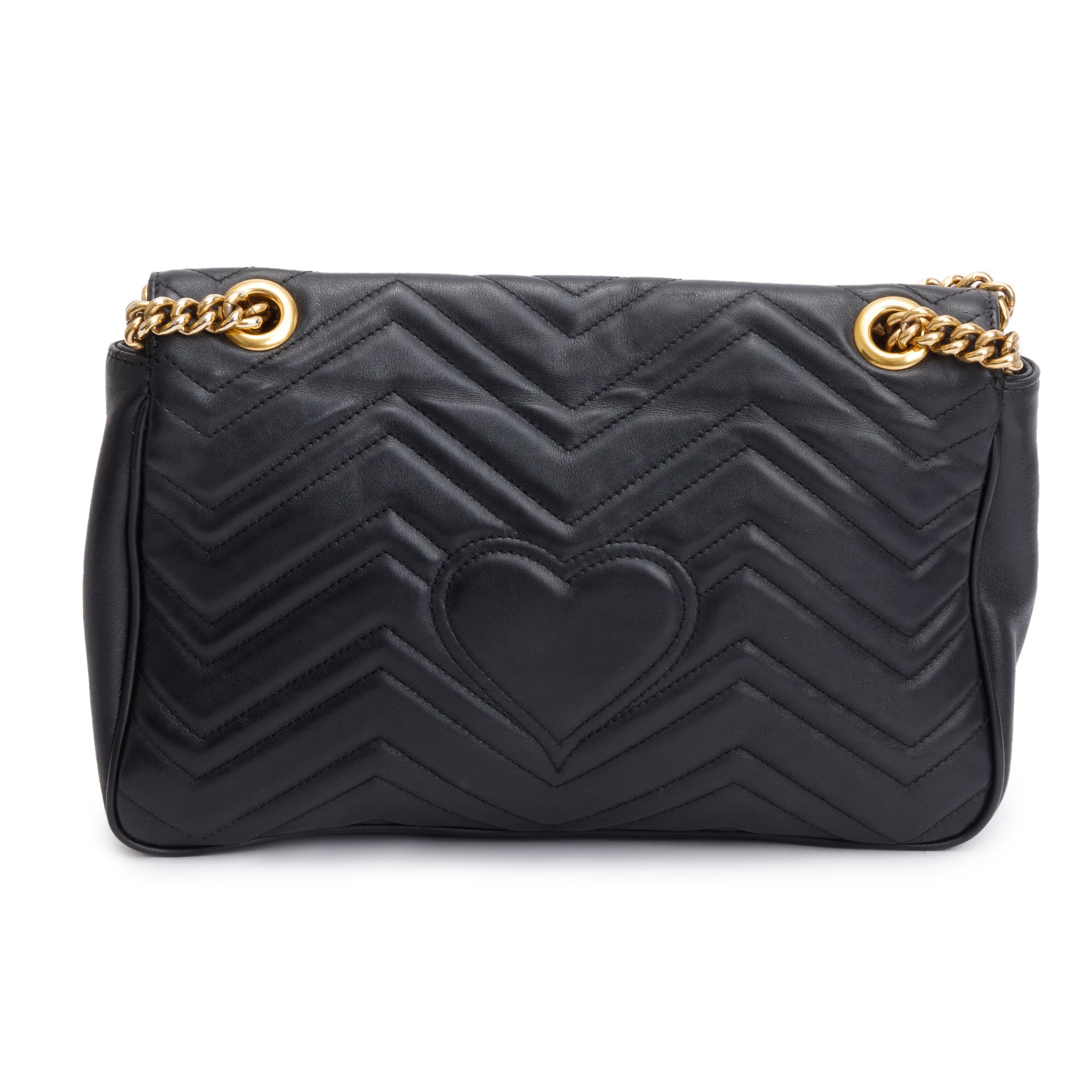Gucci Black GG Marmont Matelasse Medium Shoulder Bag