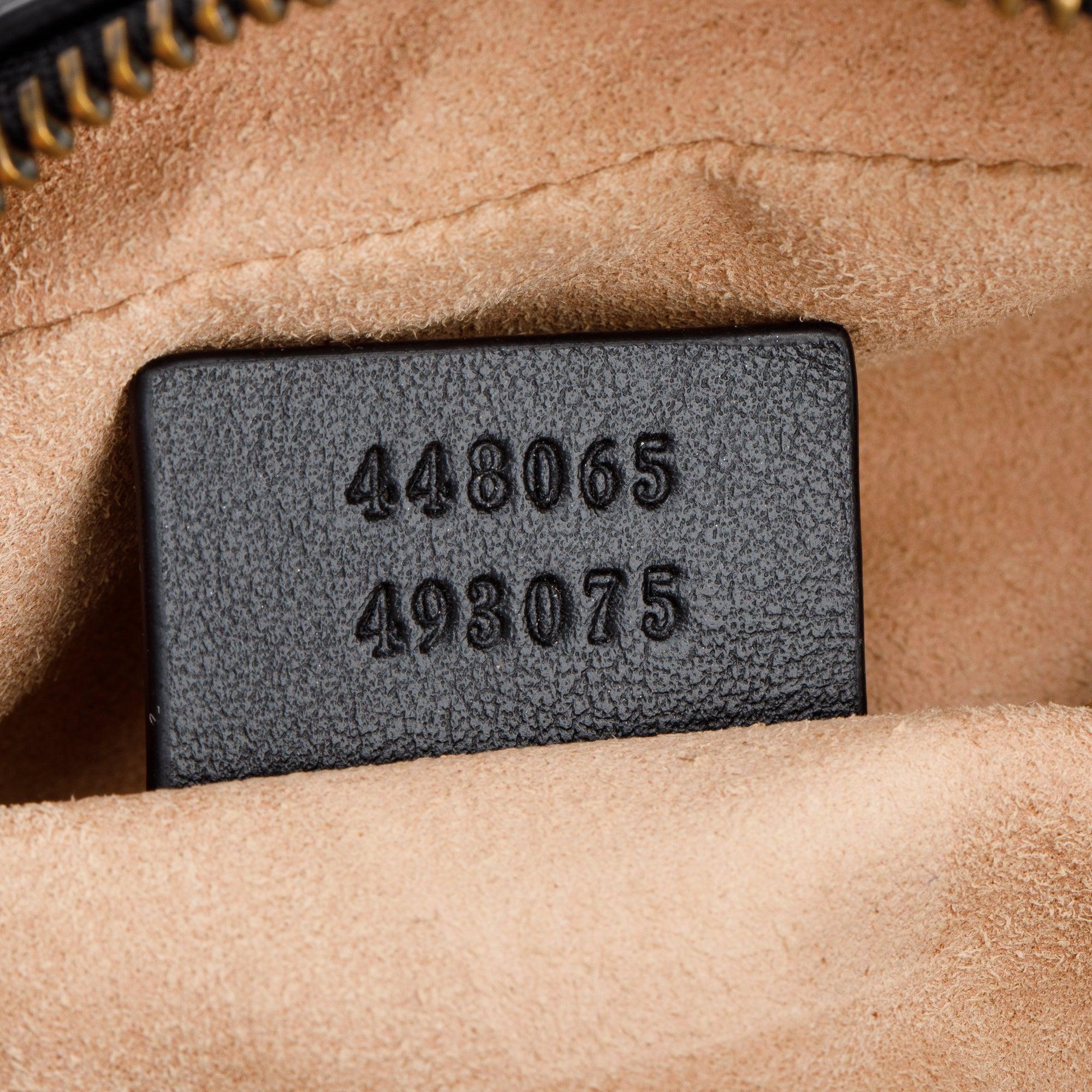 Gucci Black GG Marmont Matelasse Mini Shoulder Bag