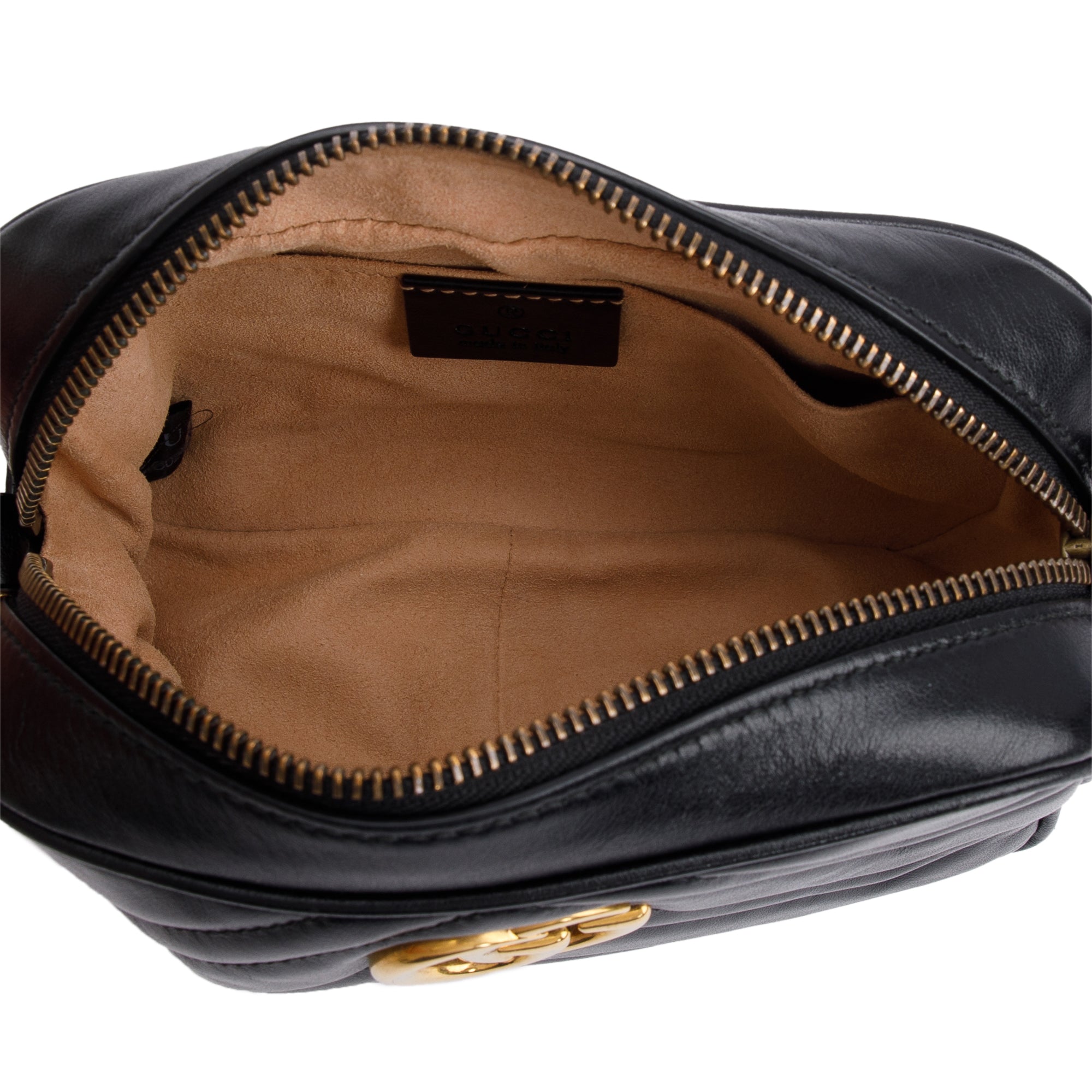 Gucci Black GG Marmont Matelasse Mini Shoulder Bag