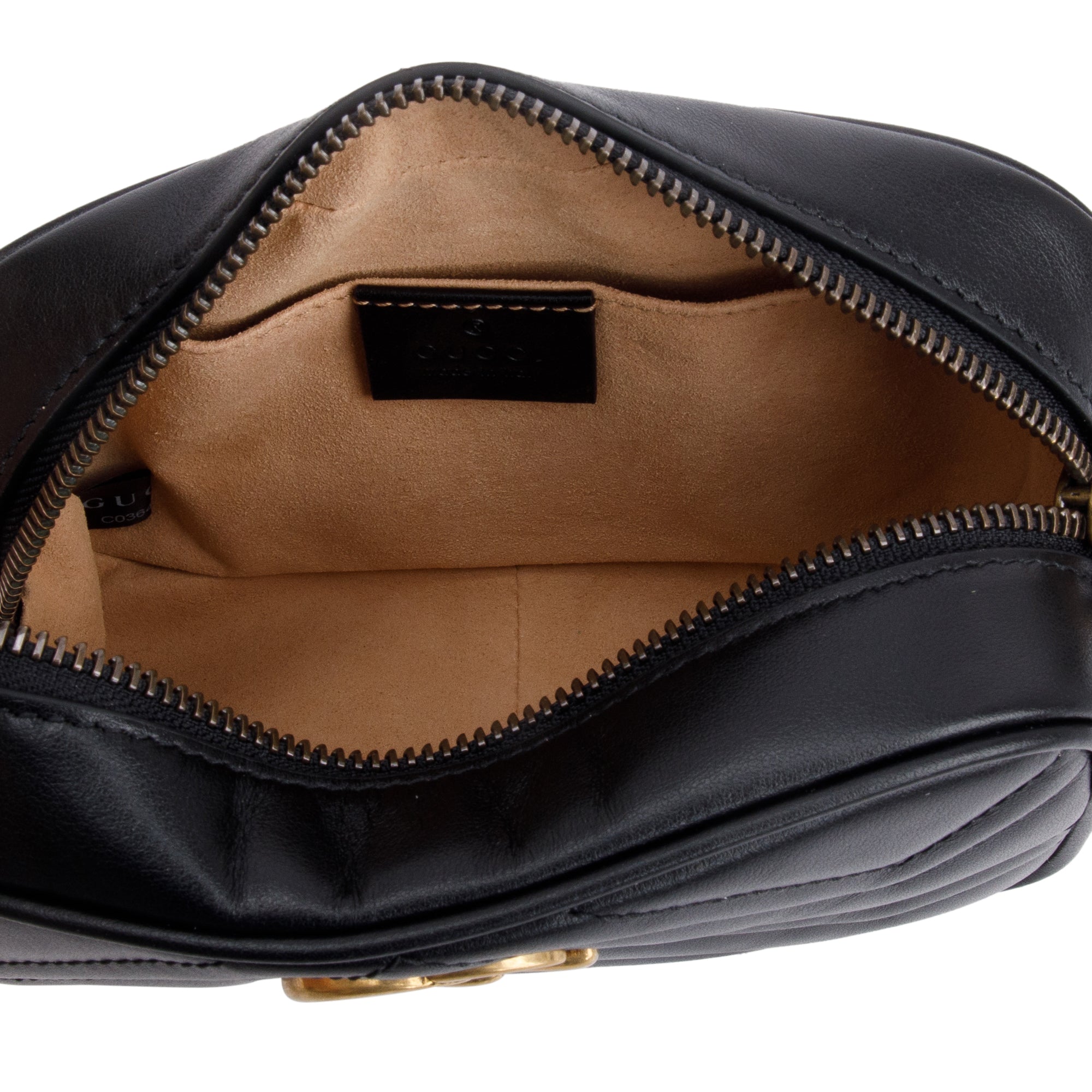 Gucci Black GG Marmont Matelasse Mini Shoulder Bag w/ Box