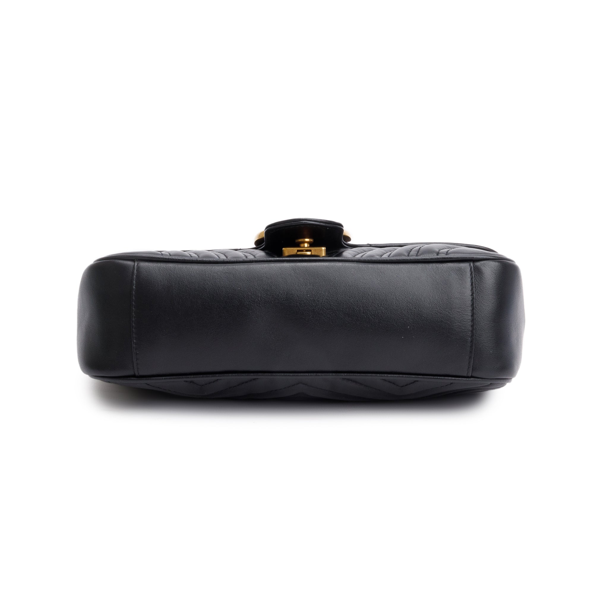 Gucci Black GG Marmont Matelasse Small Shoulder Bag
