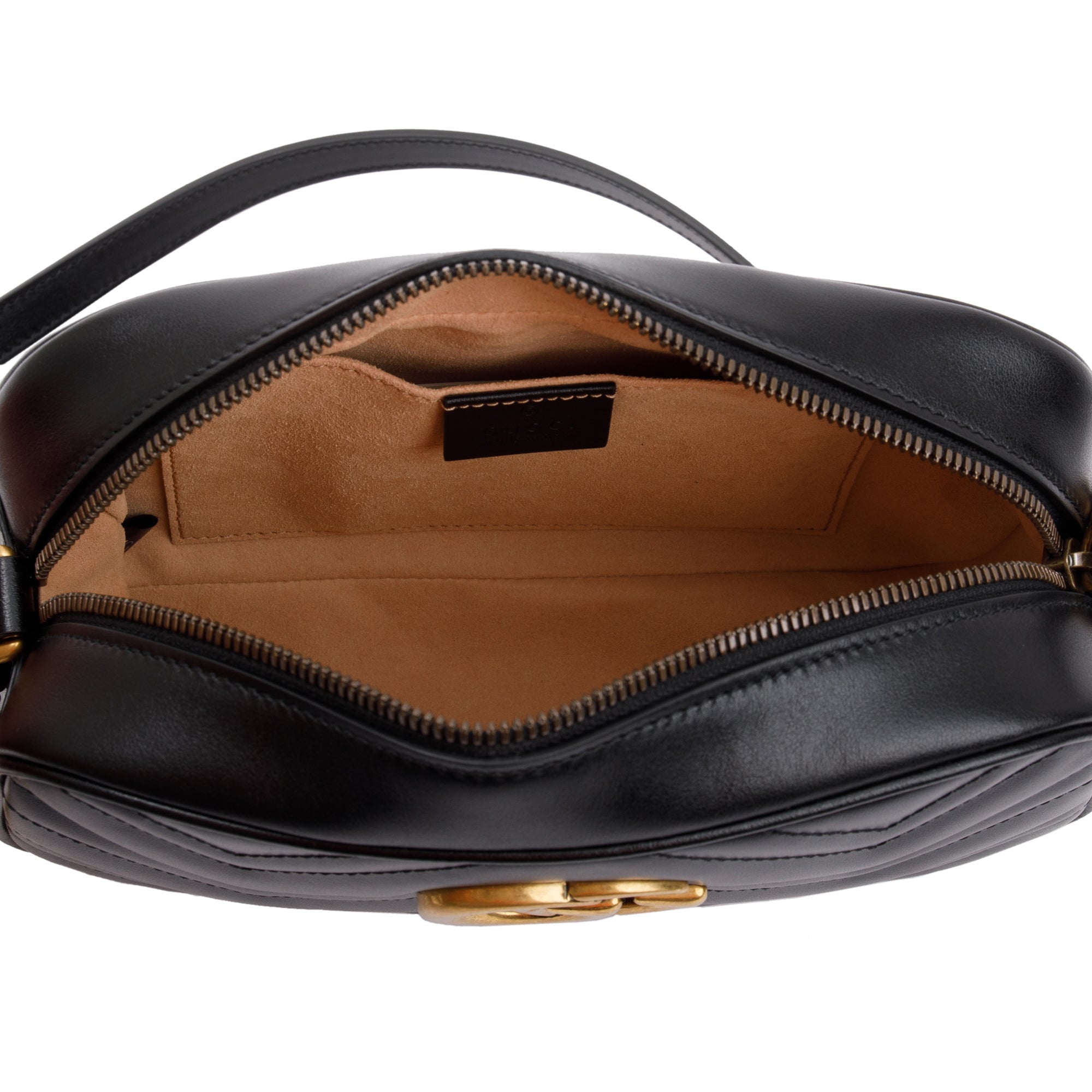 Gucci Black GG Marmont Matelasse Small Shoulder Bag w/ Box