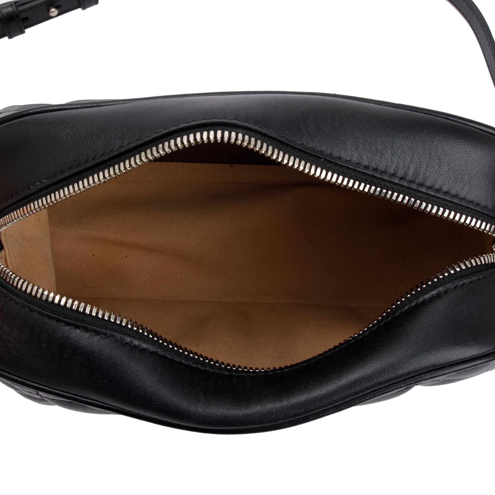 Gucci Black GG Marmont Matelasse Small Shoulder Bag w/ Box