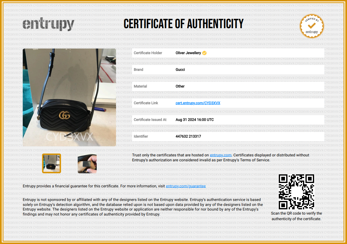 Gucci Black GG Marmont Matelasse Small Shoulder Bag w/ Box