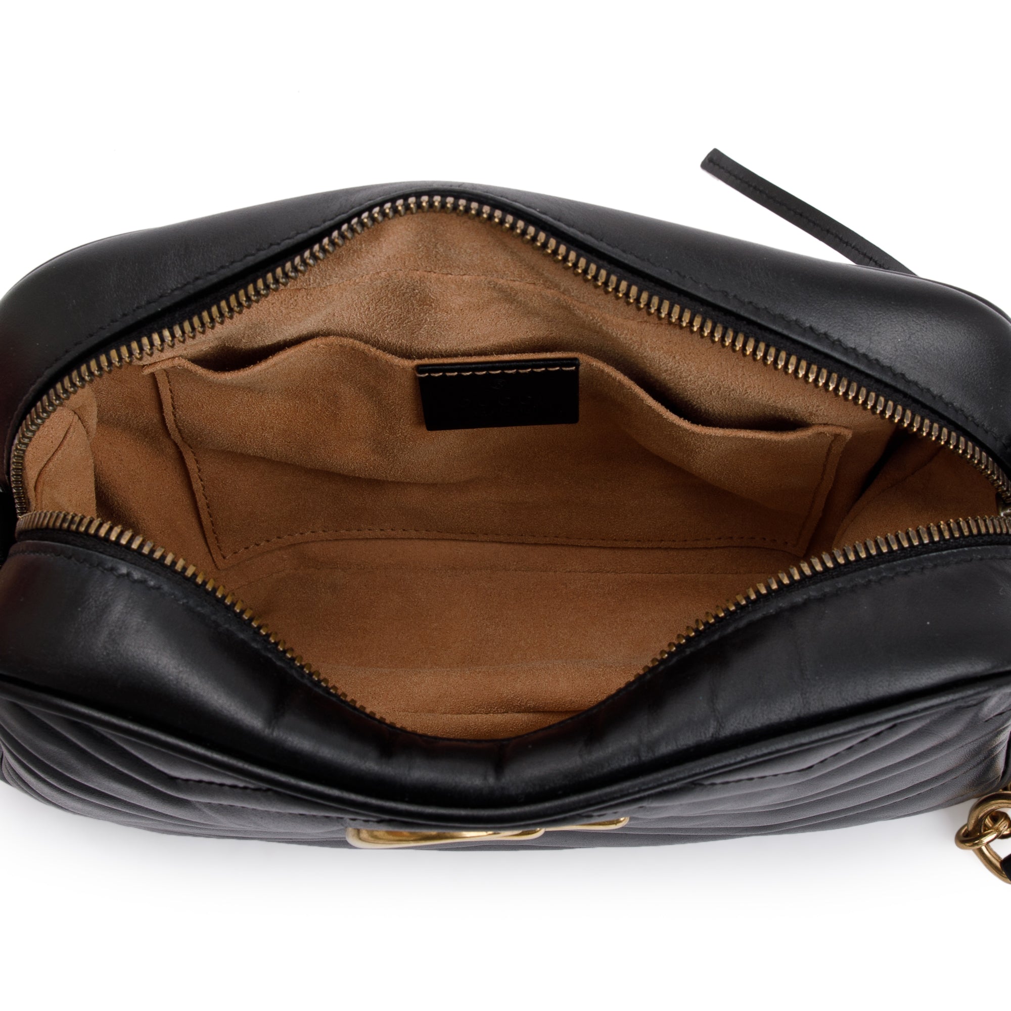 Gucci Black GG Marmont Matelasse Small Shoulder Bag w/ Box