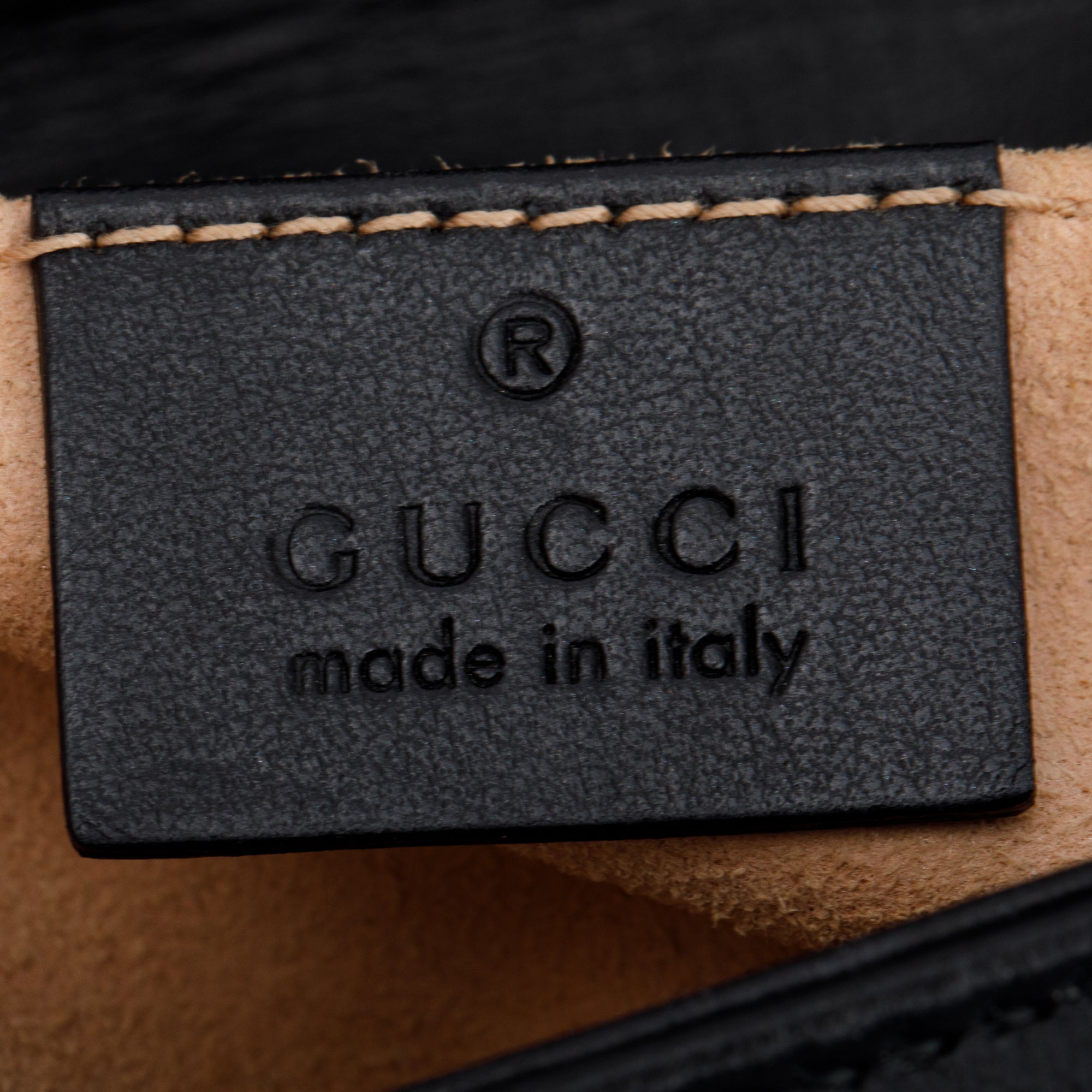 Gucci Black GG Marmont Mini Shoulder Bag w/ Box