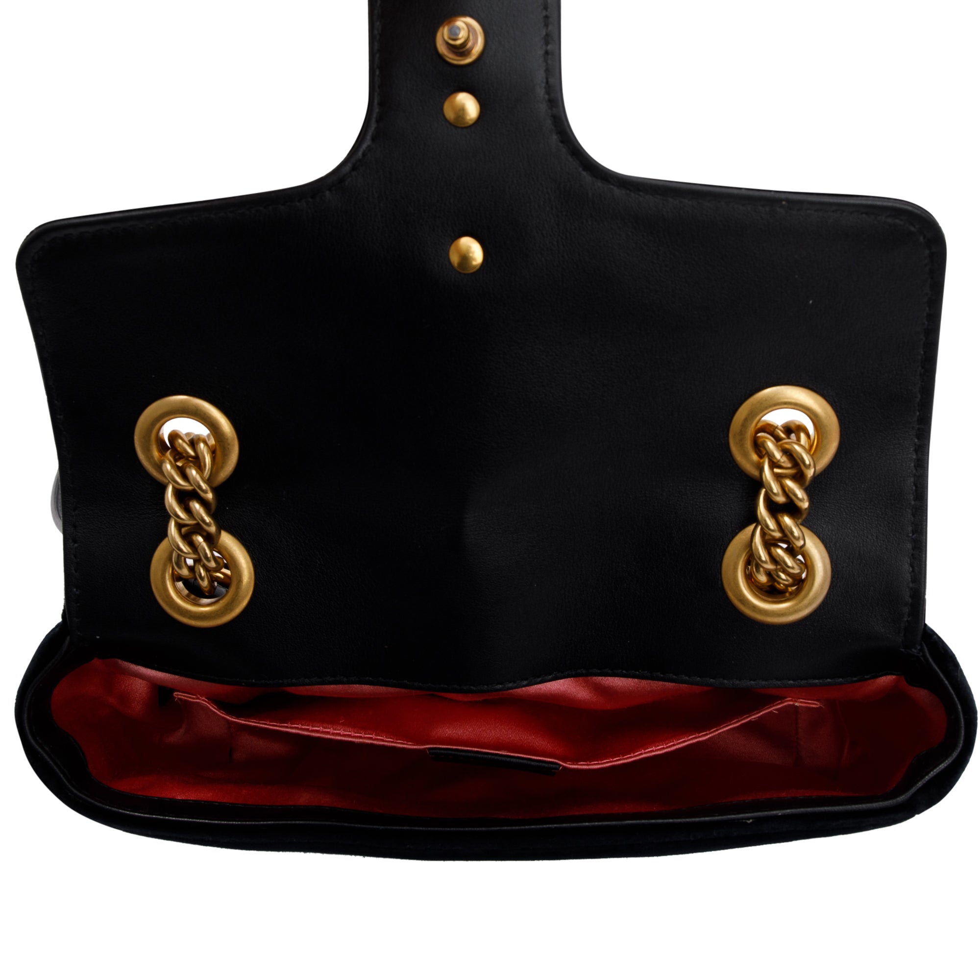 Gucci Black GG Marmont Velvet Mini Bag