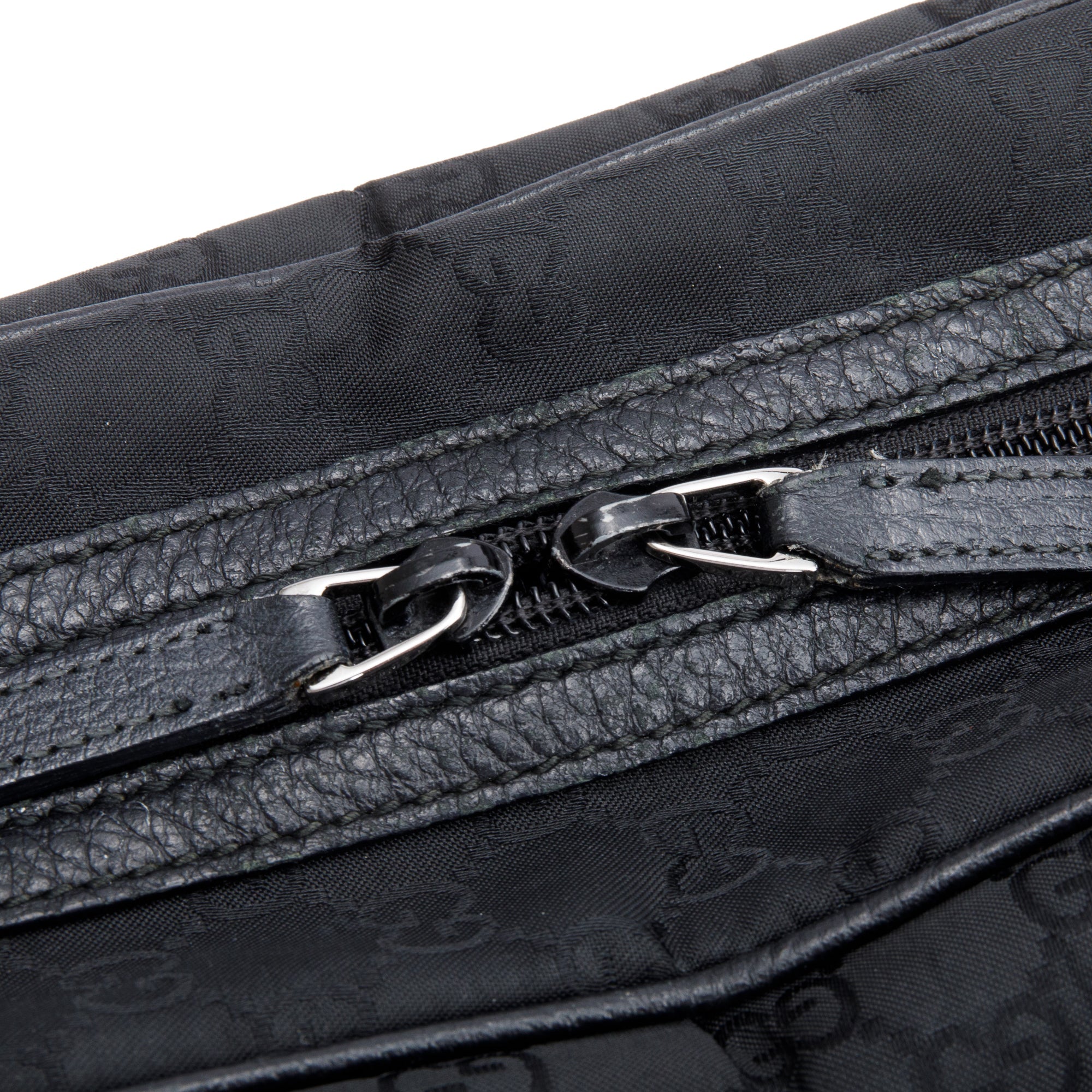 Gucci Black GG Nylon Large Princy Boston Bag