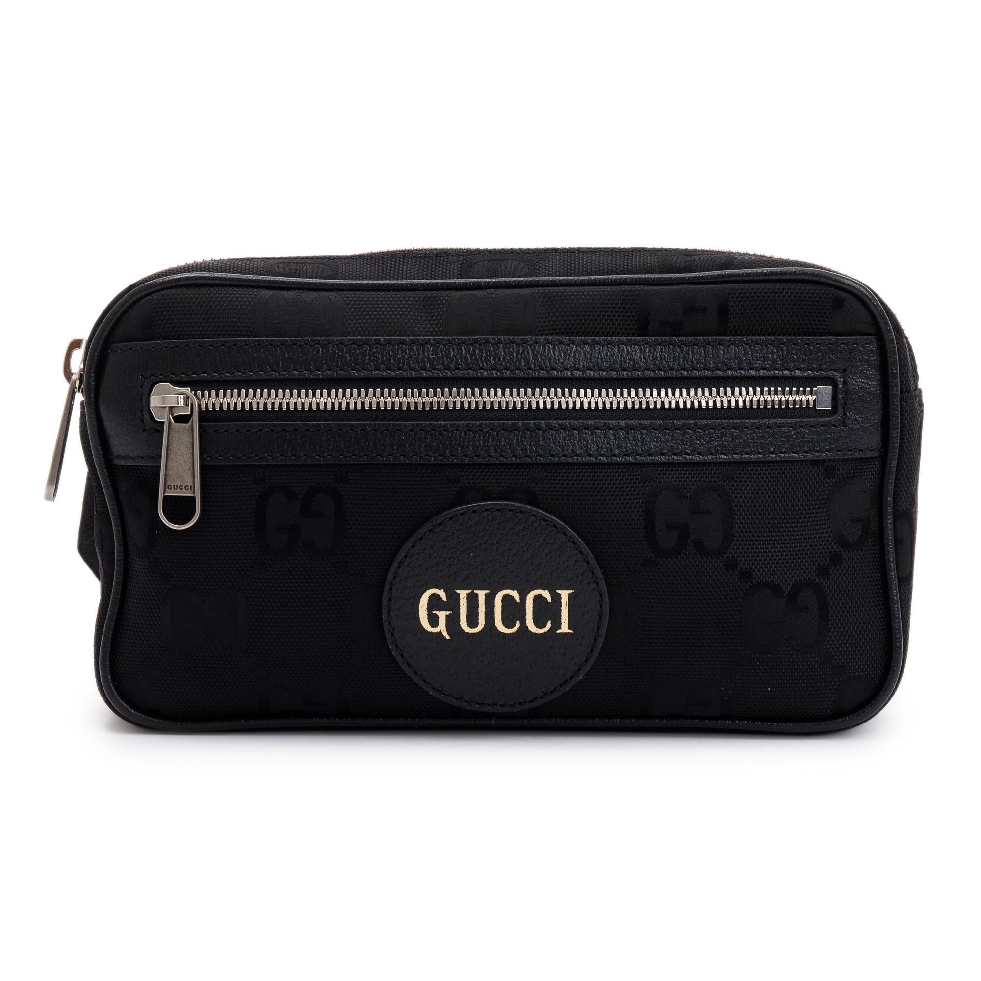 Gucci Black GG Nylon Off The Grid Belt Bag