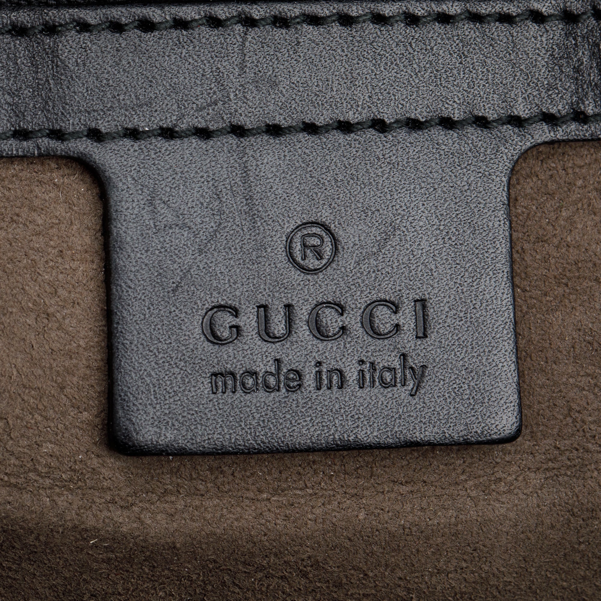 Gucci Black GG Signature Leather Small Backpack