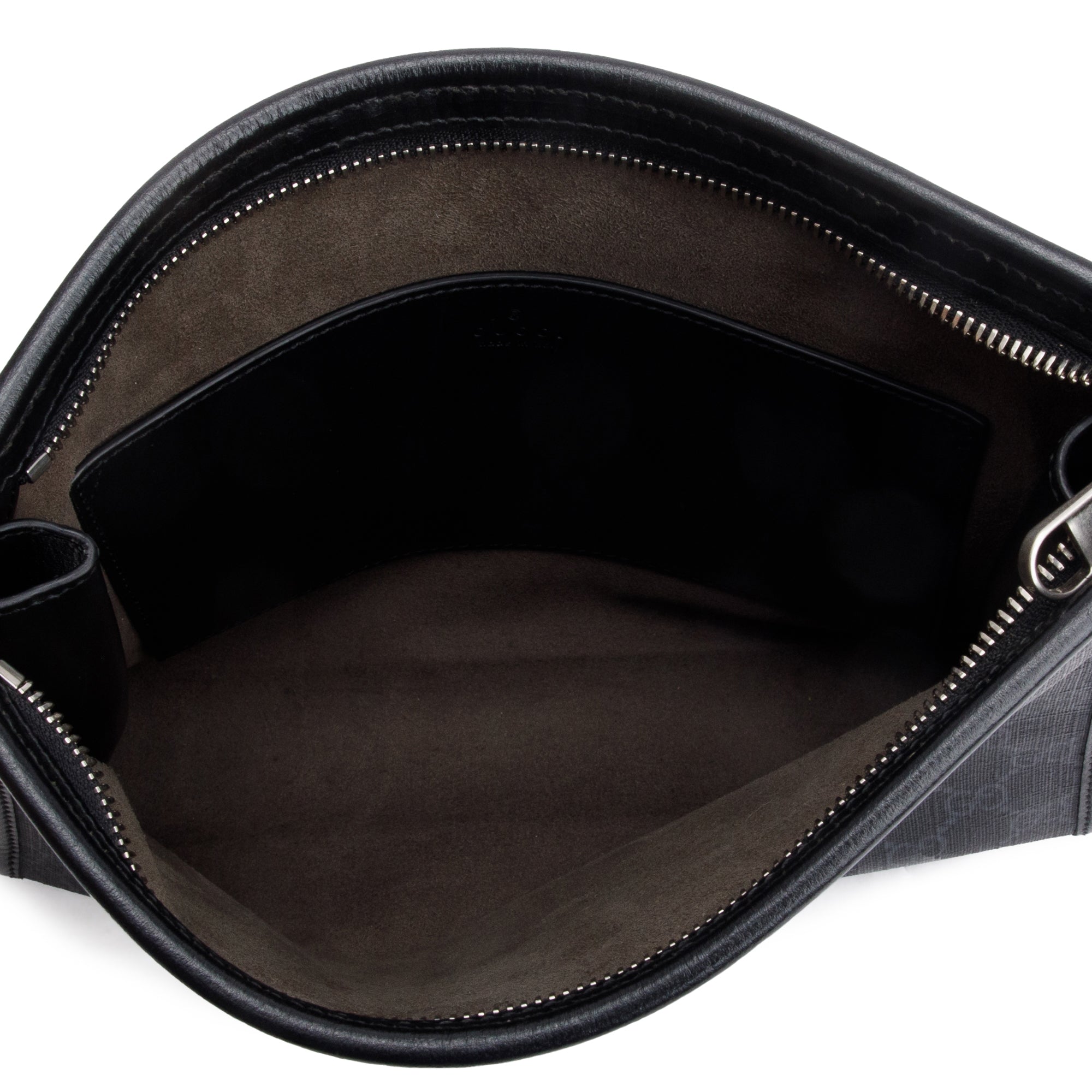 Gucci Black GG Supreme Beauty Case with Interlocking G