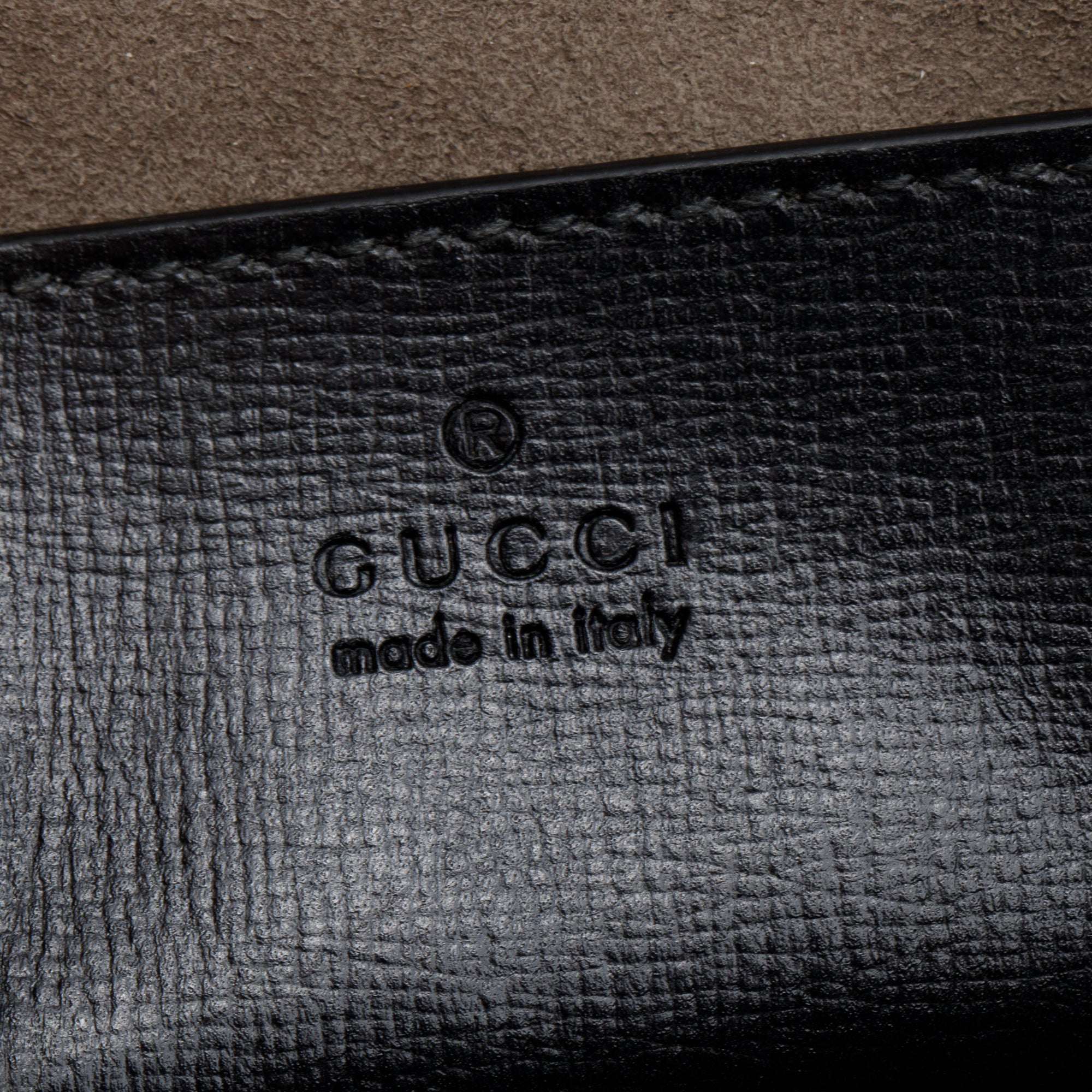 Gucci Black GG Supreme Beauty Case with Interlocking G