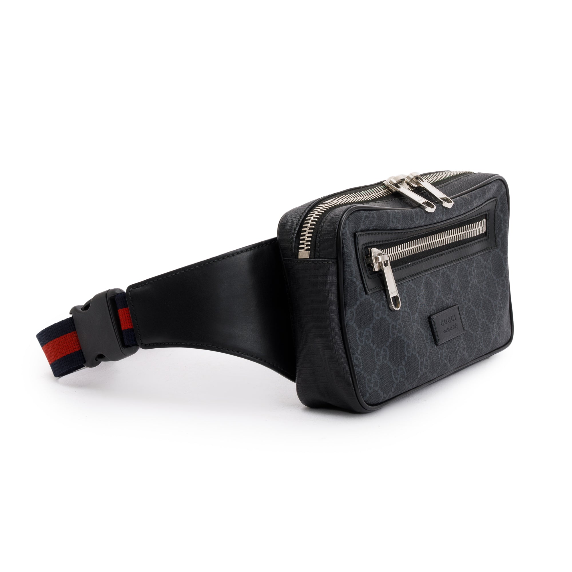 Gucci Black GG Supreme Belt Bag