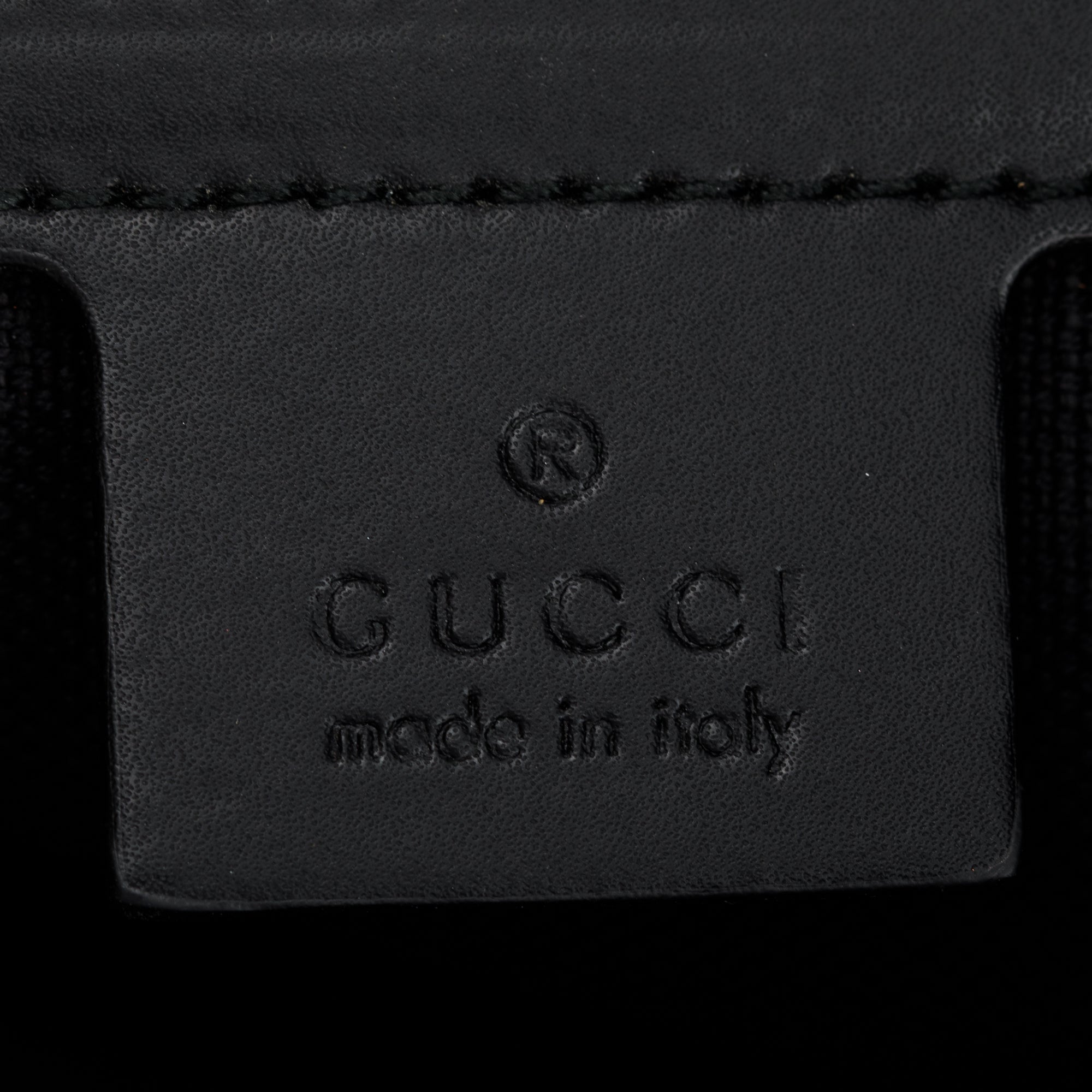 Gucci Black GG Supreme Belt Bag