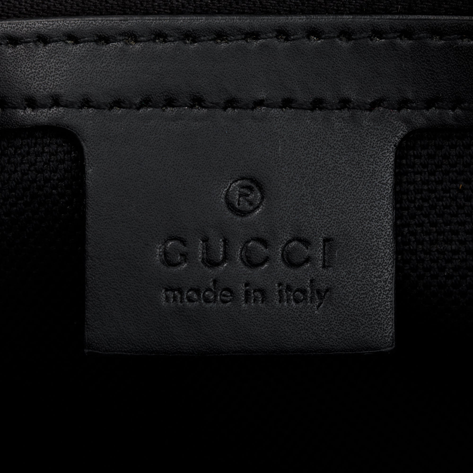 Gucci Black GG Supreme Belt Bag w/ Box
