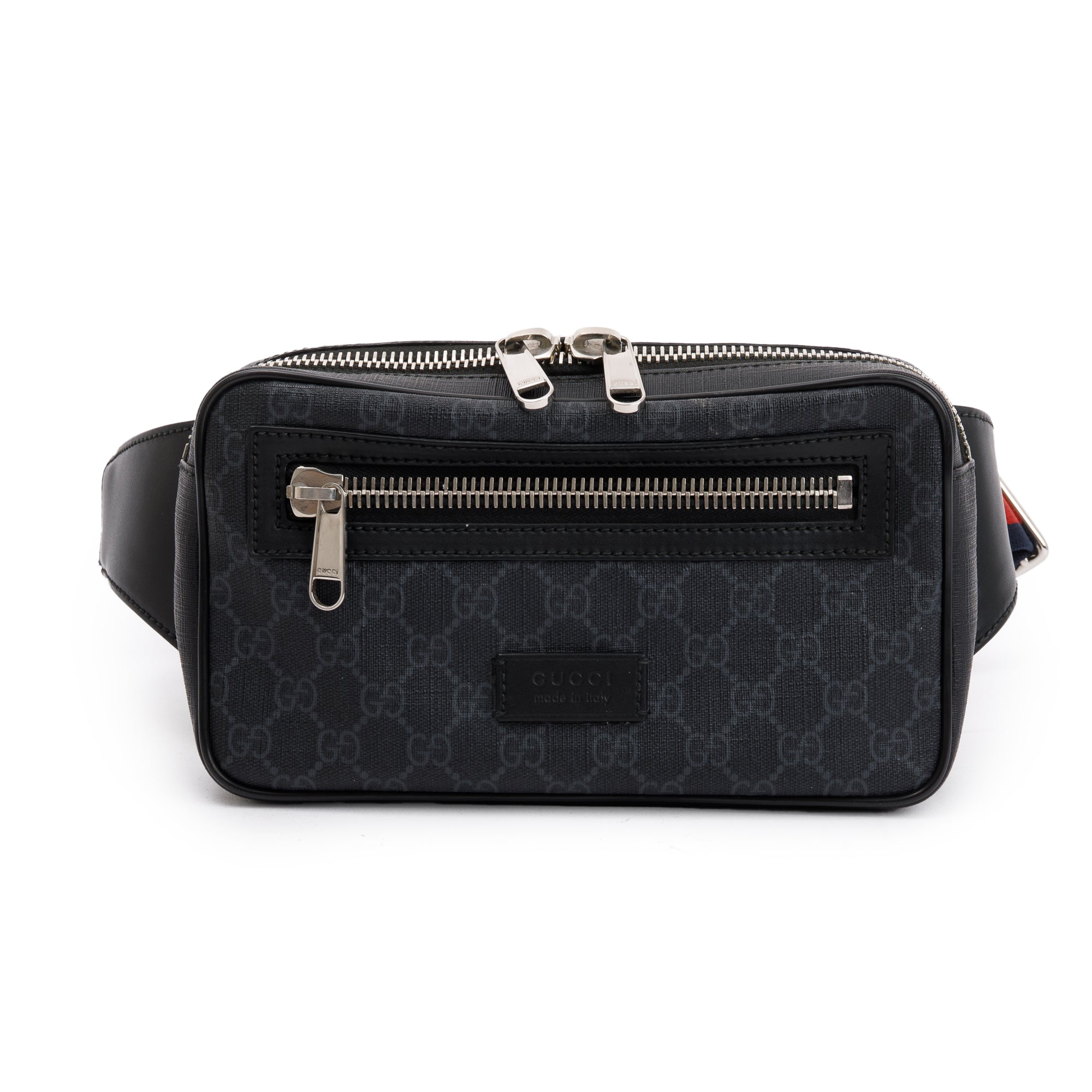 Gucci Black GG Supreme Belt Bag