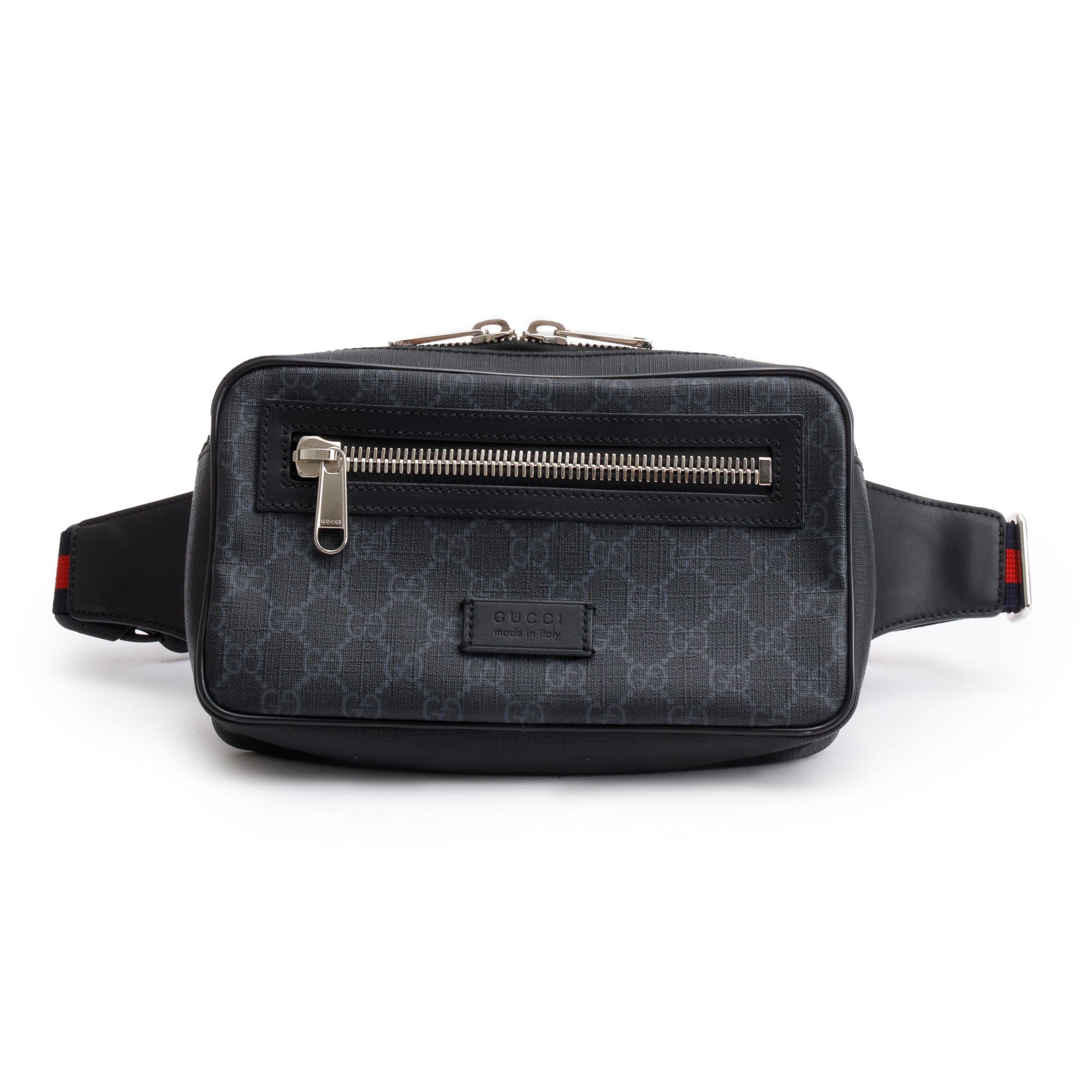 Gucci Black GG Supreme Belt Bag