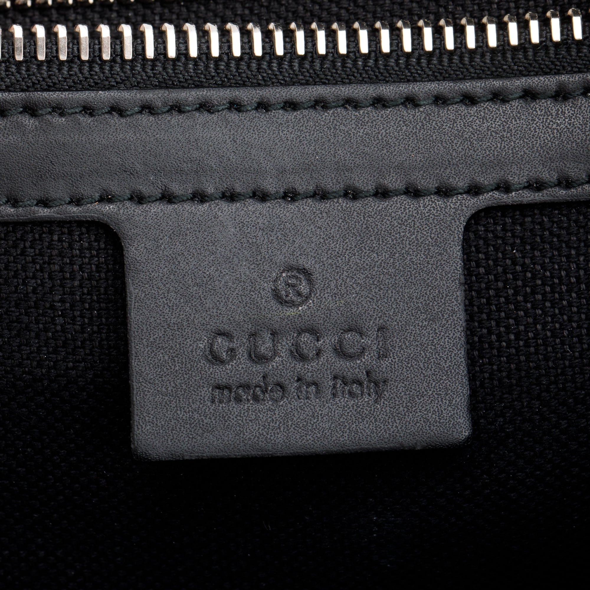 Gucci Black GG Supreme Black Belt Bag with Zip Pocket