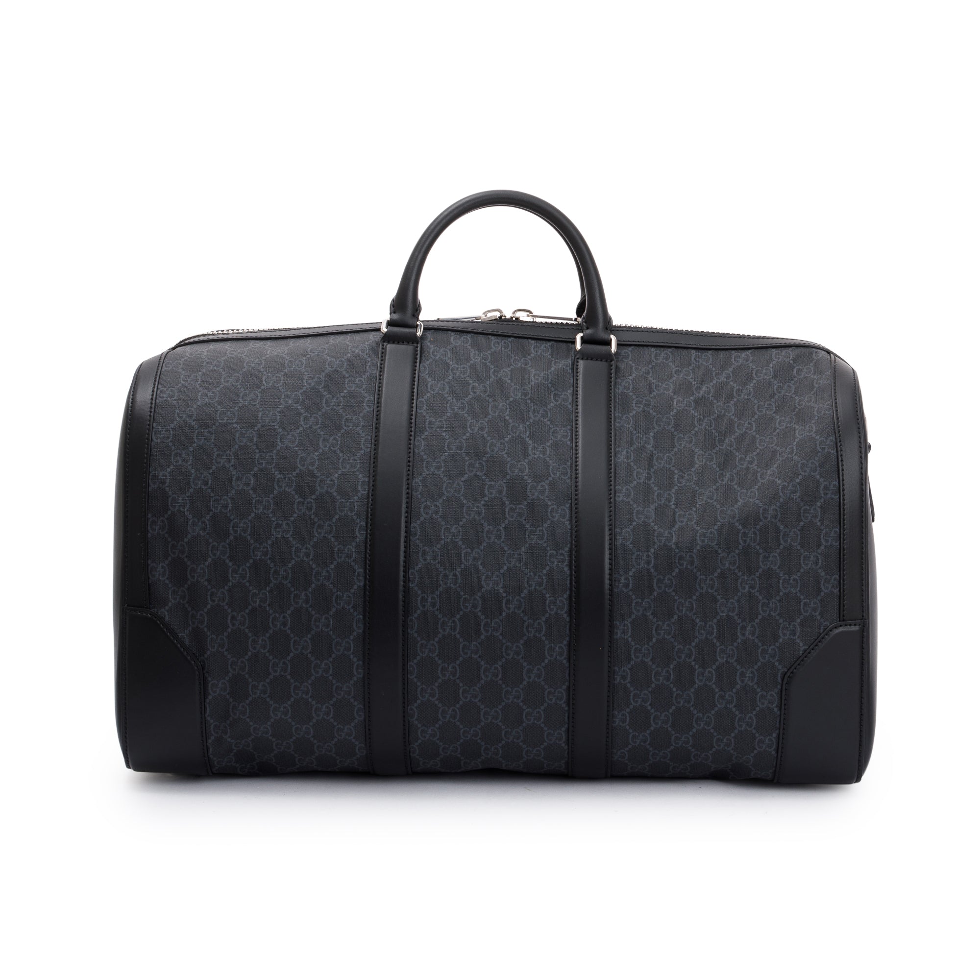Gucci Black GG Supreme Canvas Cary-On Duffle Bag w/ Box