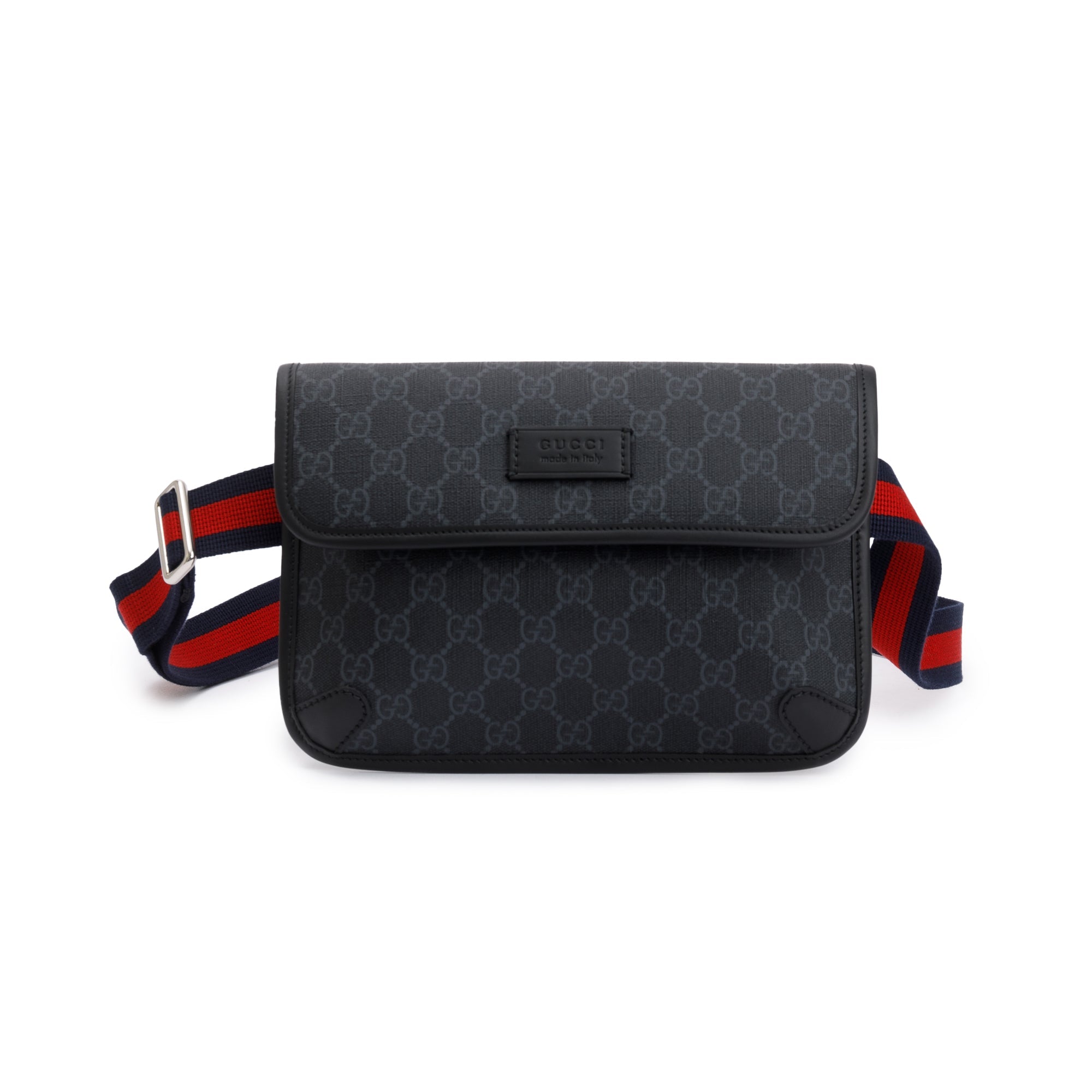 Gucci Black GG Supreme GG Belt Bag w/ Box