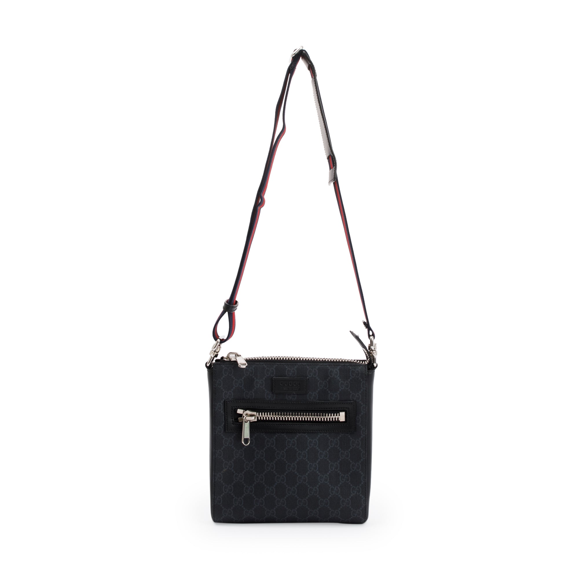 Gucci Black GG Supreme Small Messenger Bag