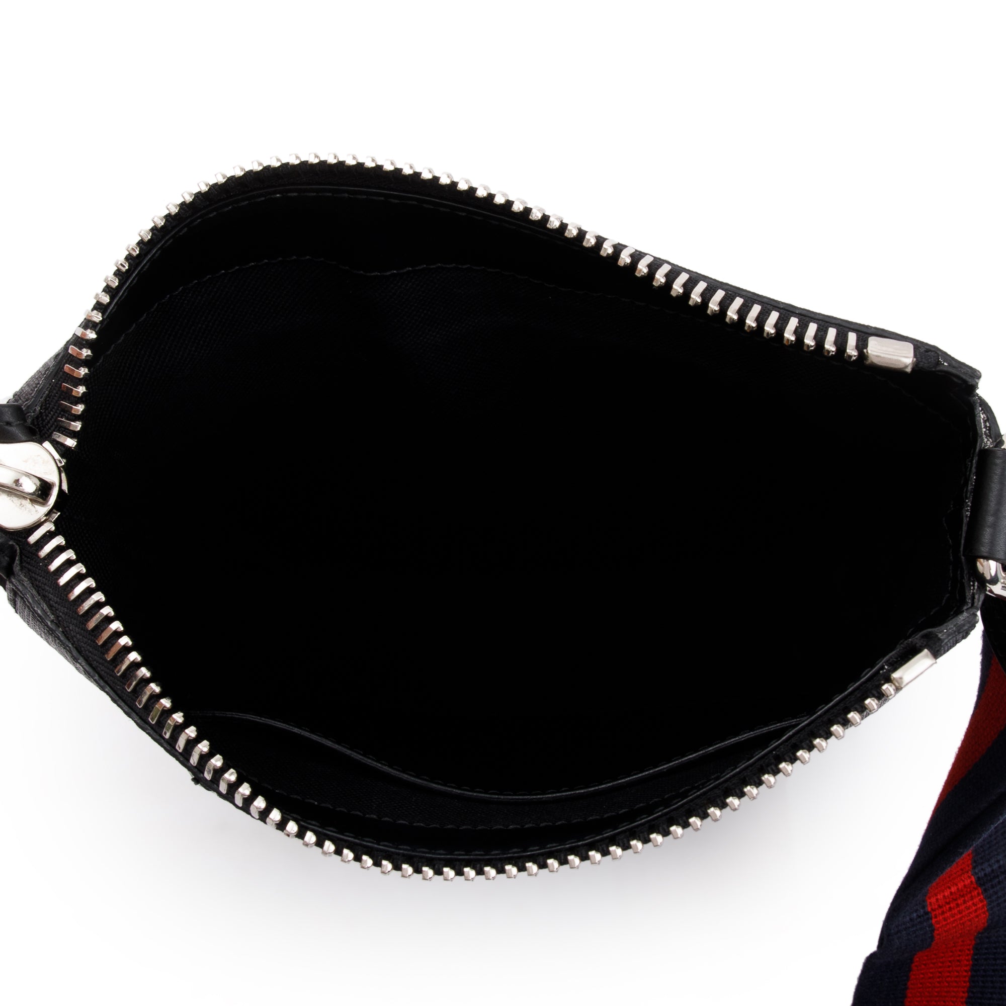 Gucci Black GG Supreme Small Messenger Bag w/ Box