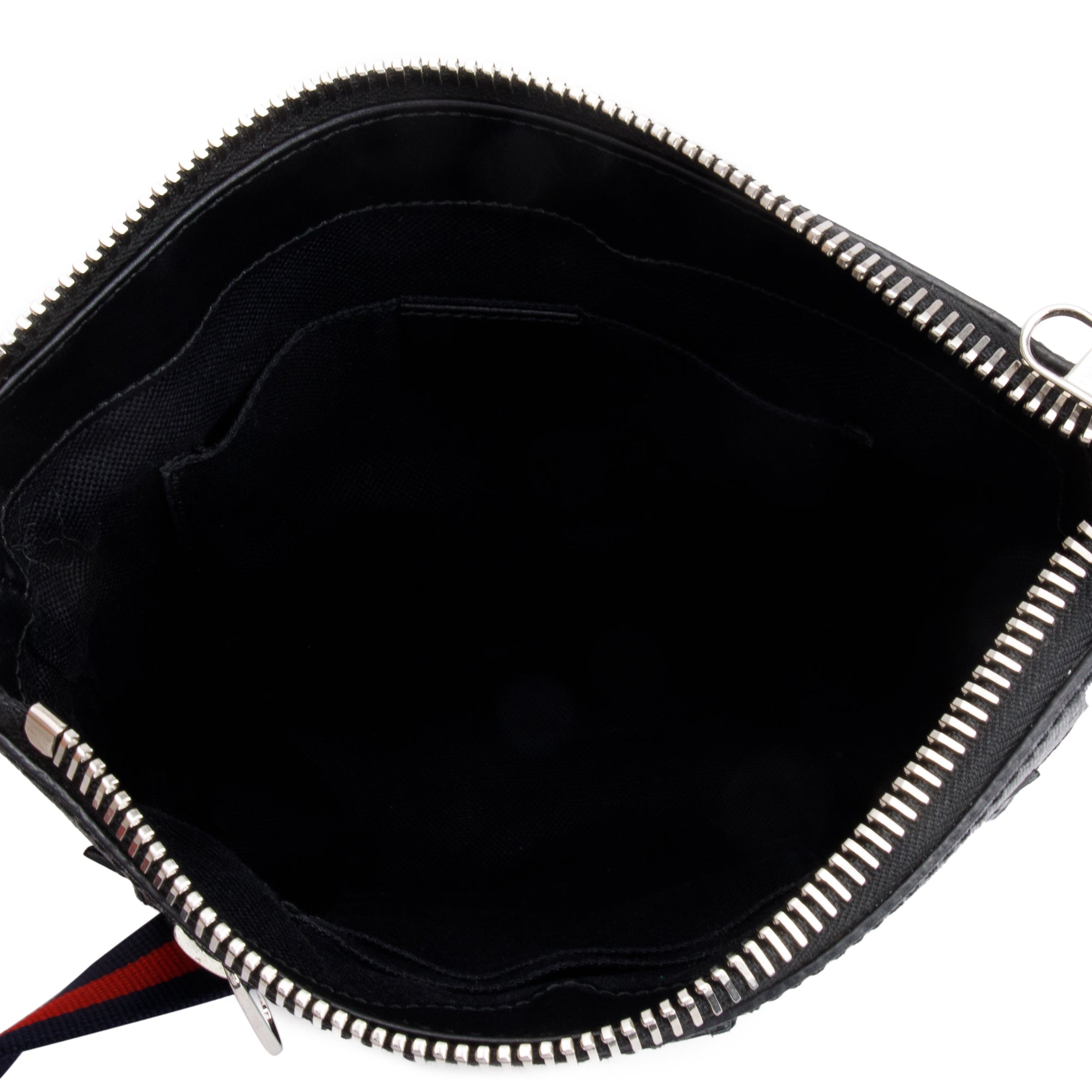 Gucci Black GG Supreme Small Messenger Bag w/ Box