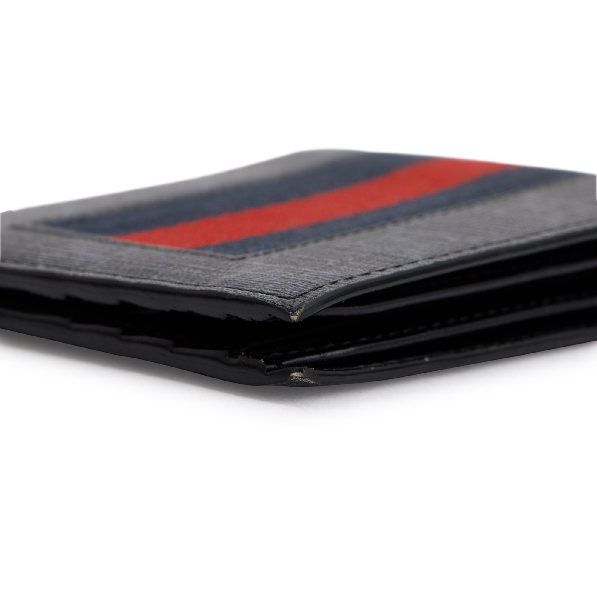 Gucci Black GG Supreme Web Bifold Wallet