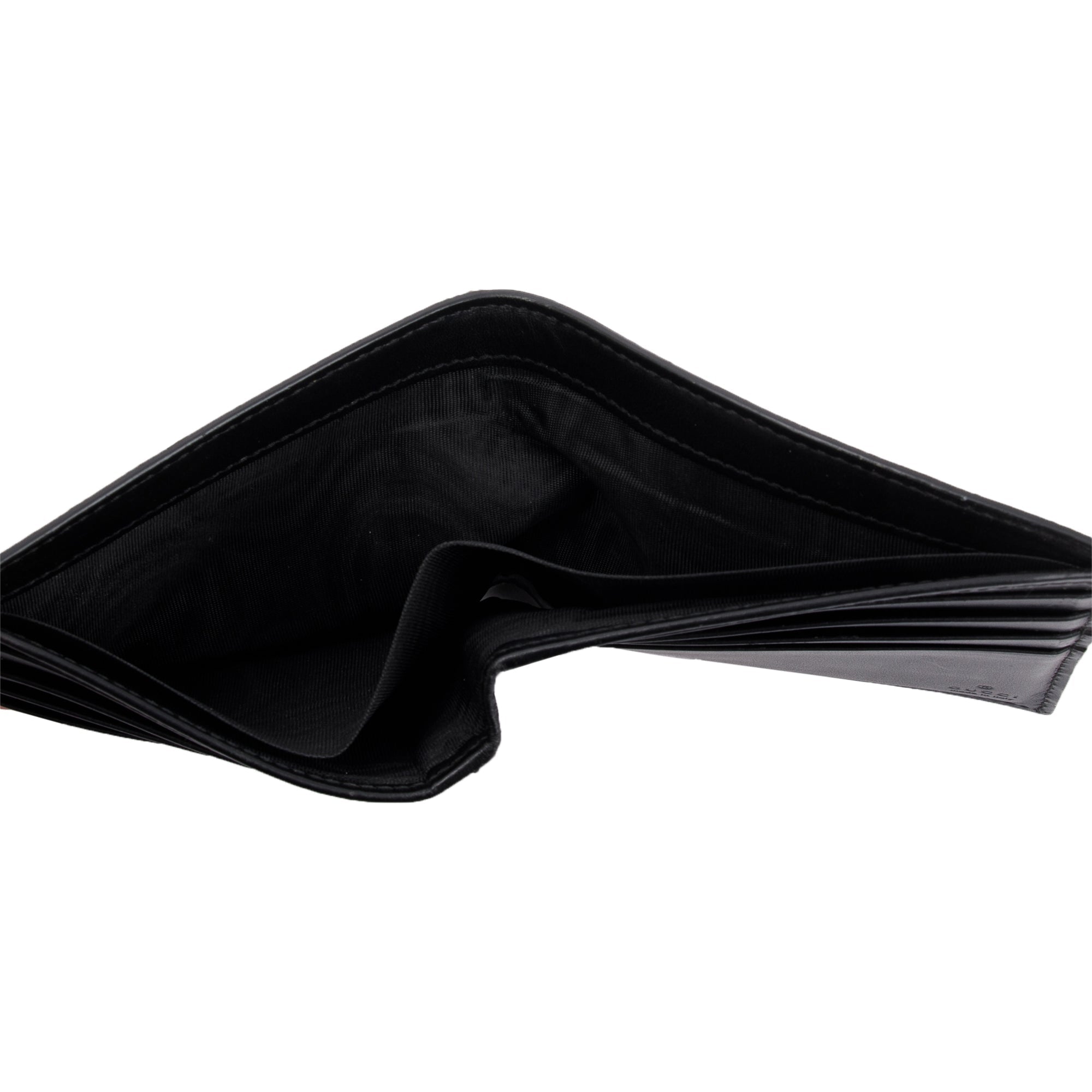 Gucci Black GG Supreme Web Bifold Wallet