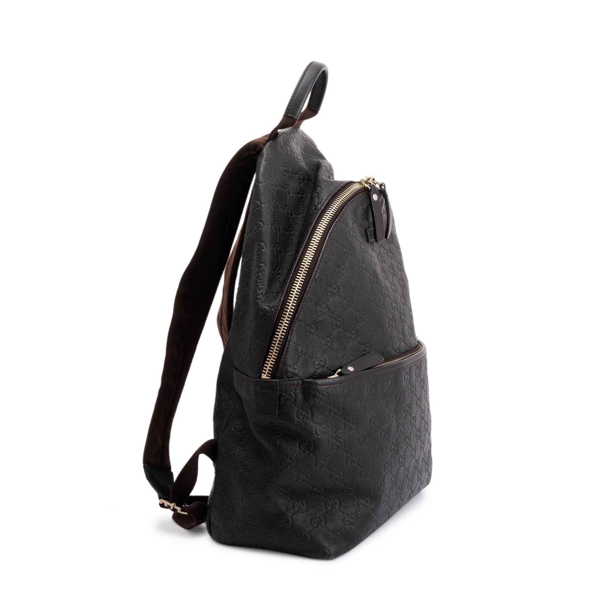 Gucci Black Guccissima Leather Backpack