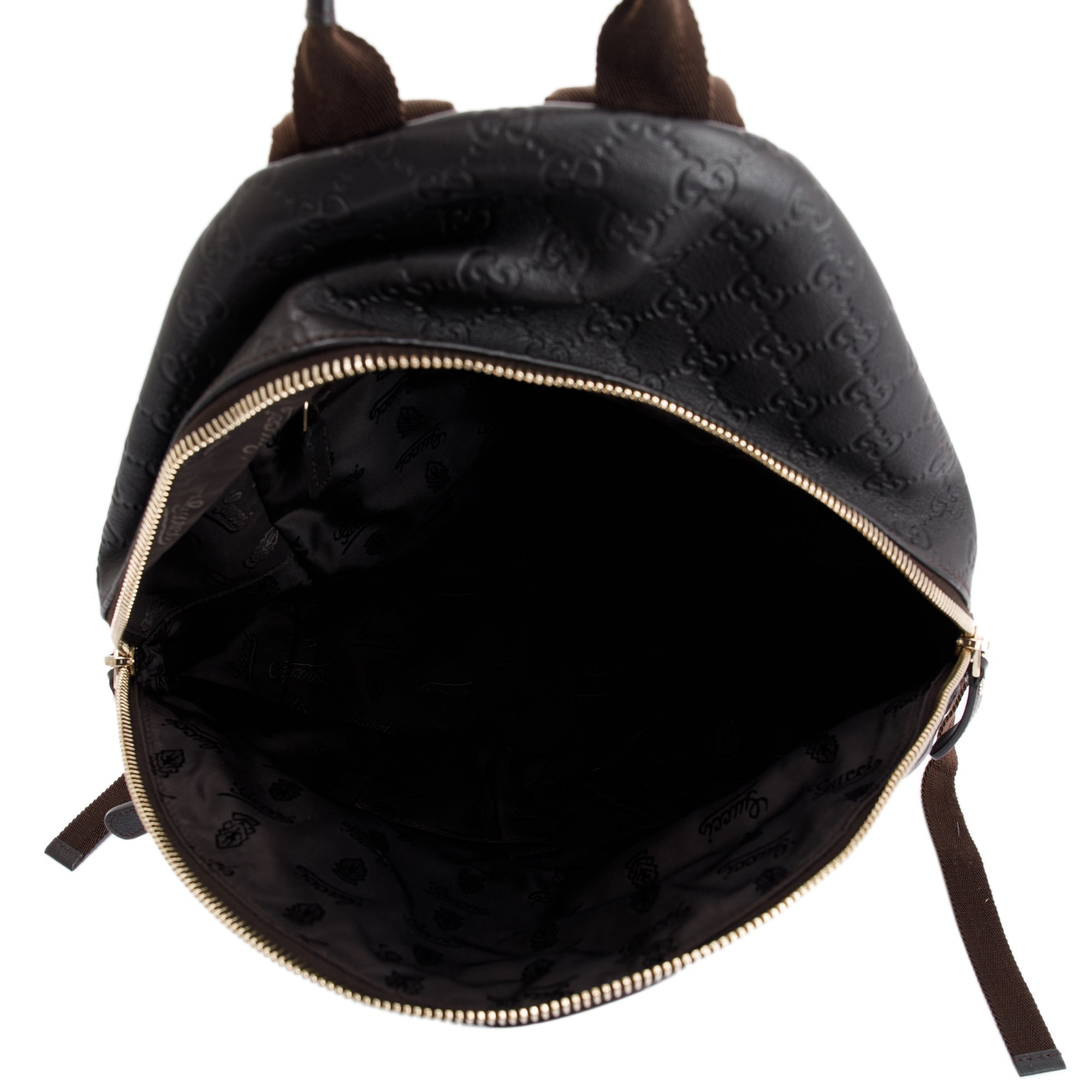 Gucci Black Guccissima Leather Backpack