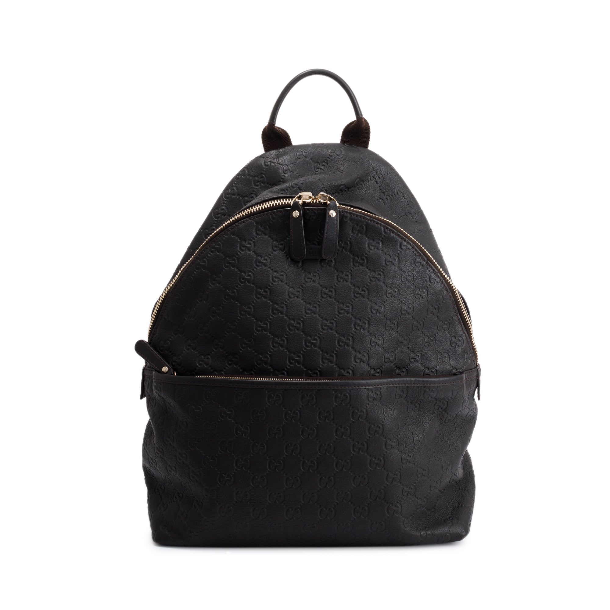 Gucci Black Guccissima Leather Backpack