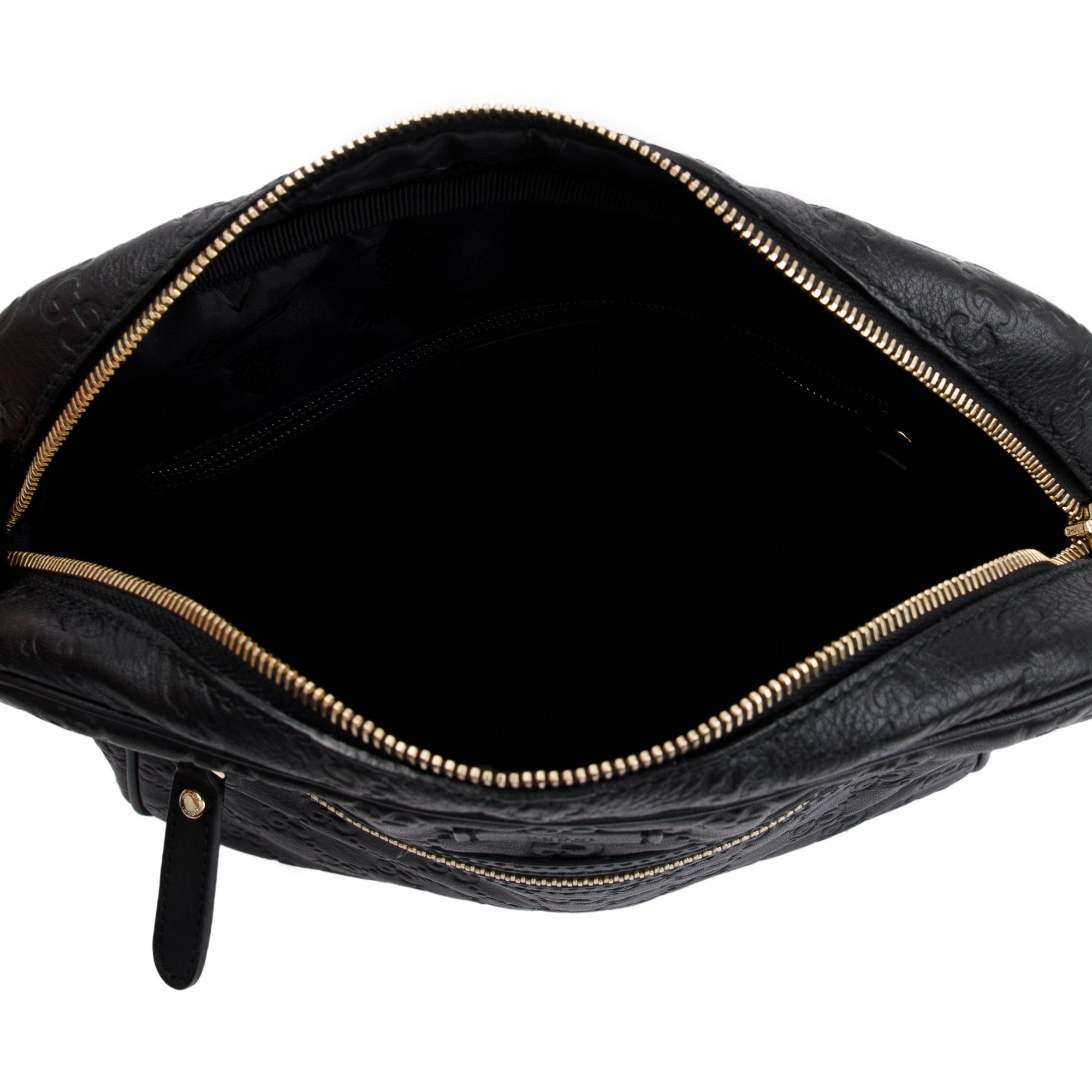 Gucci Black Guccissima Leather Messenger Bag