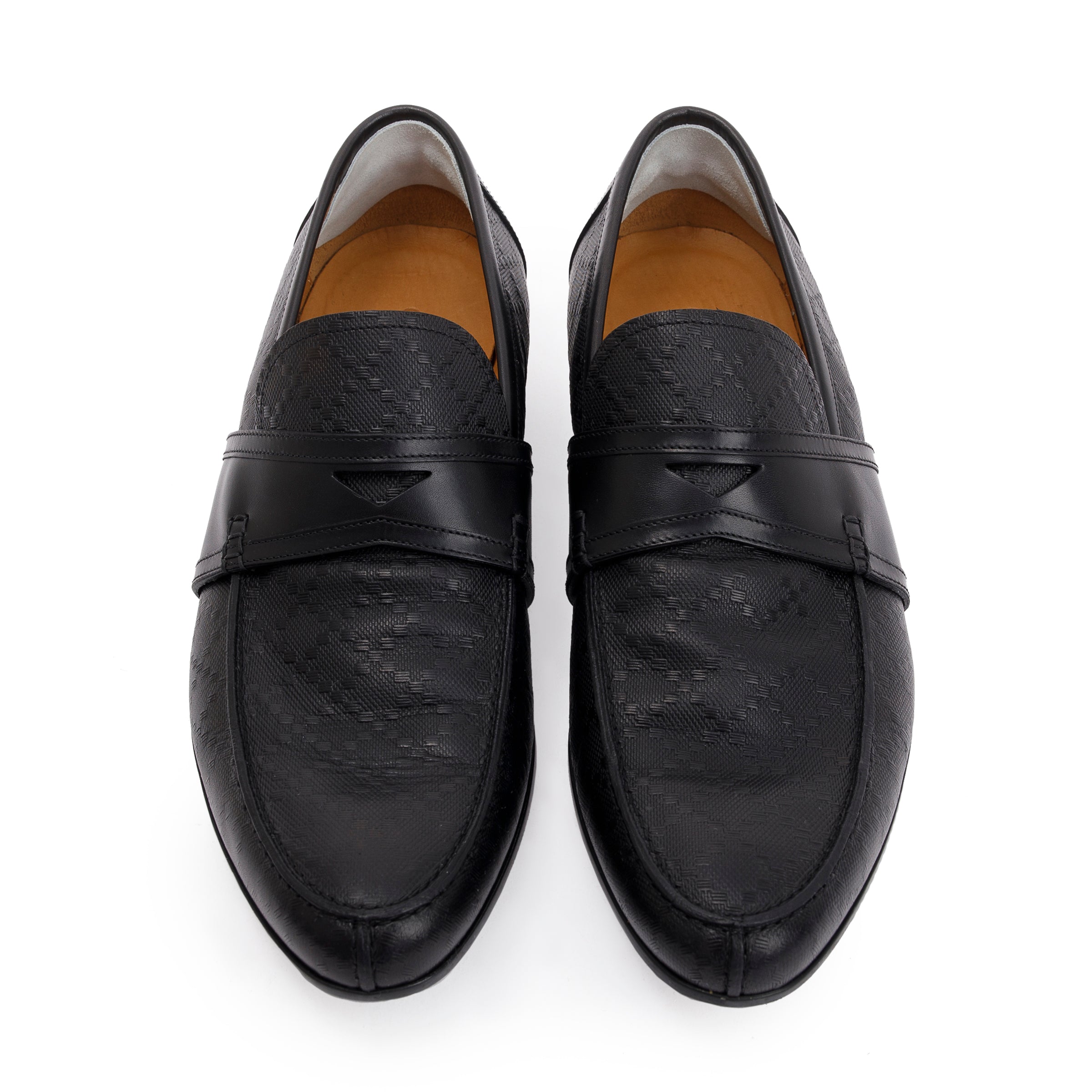 Gucci Black Hilary Lux Diamante Leather Loafers, Size 8 w/ Box