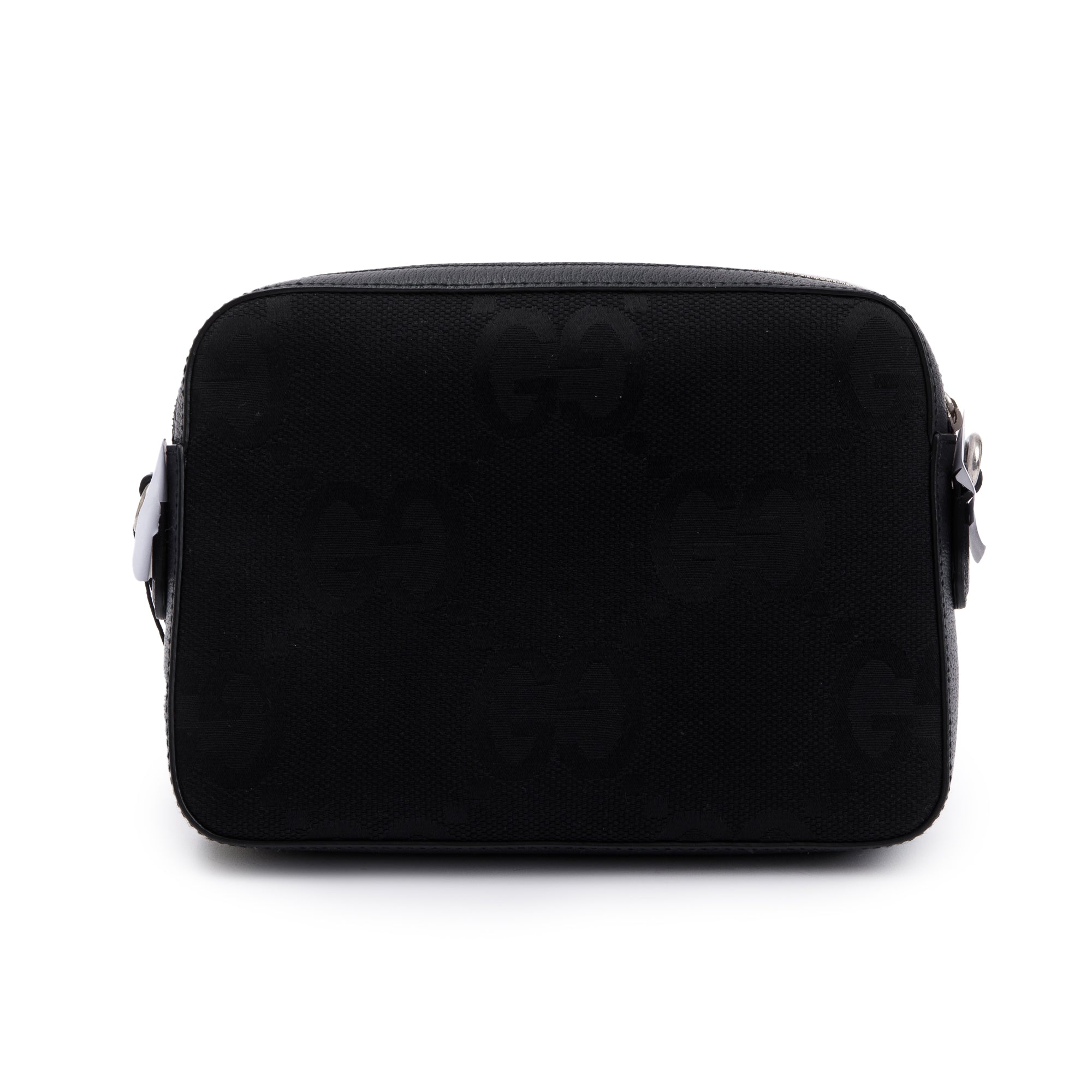 Gucci Black Jumbo GG Canvas Messenger Bag w/ Box