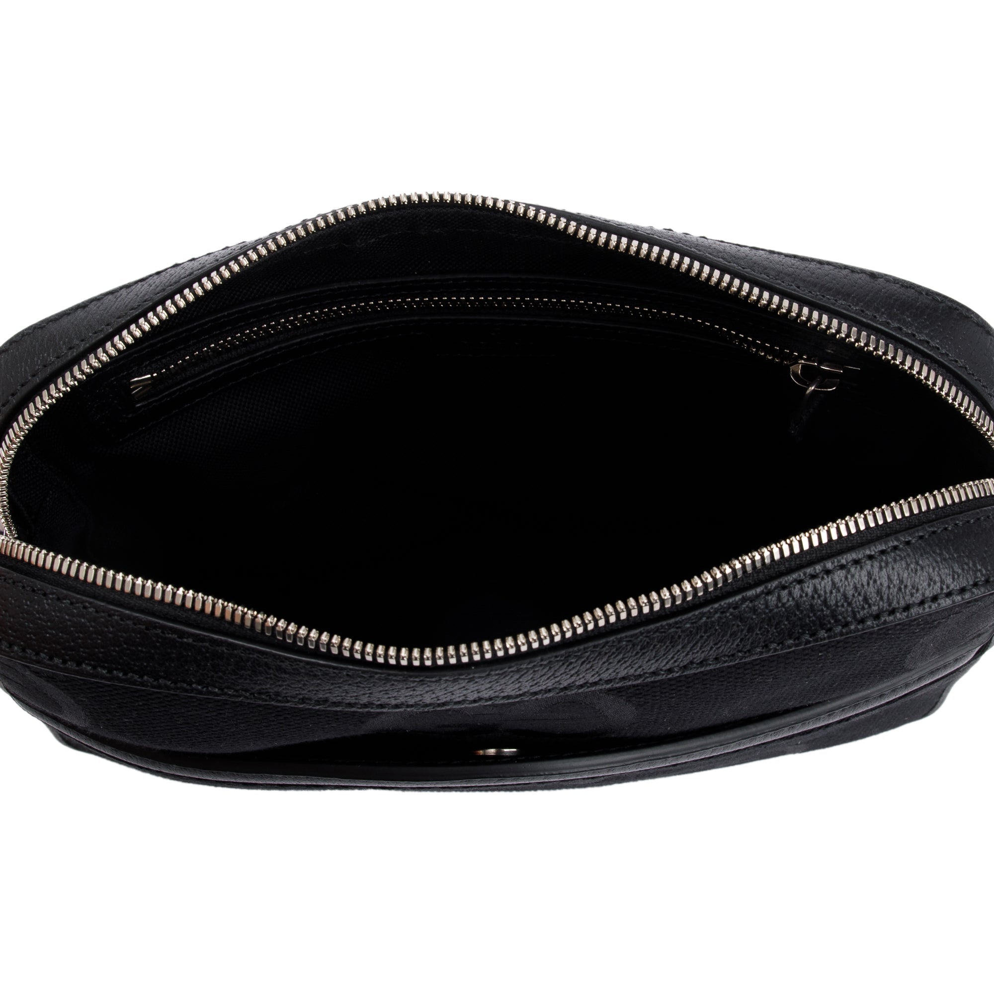 Gucci Black Jumbo GG Canvas Messenger Bag w/ Box