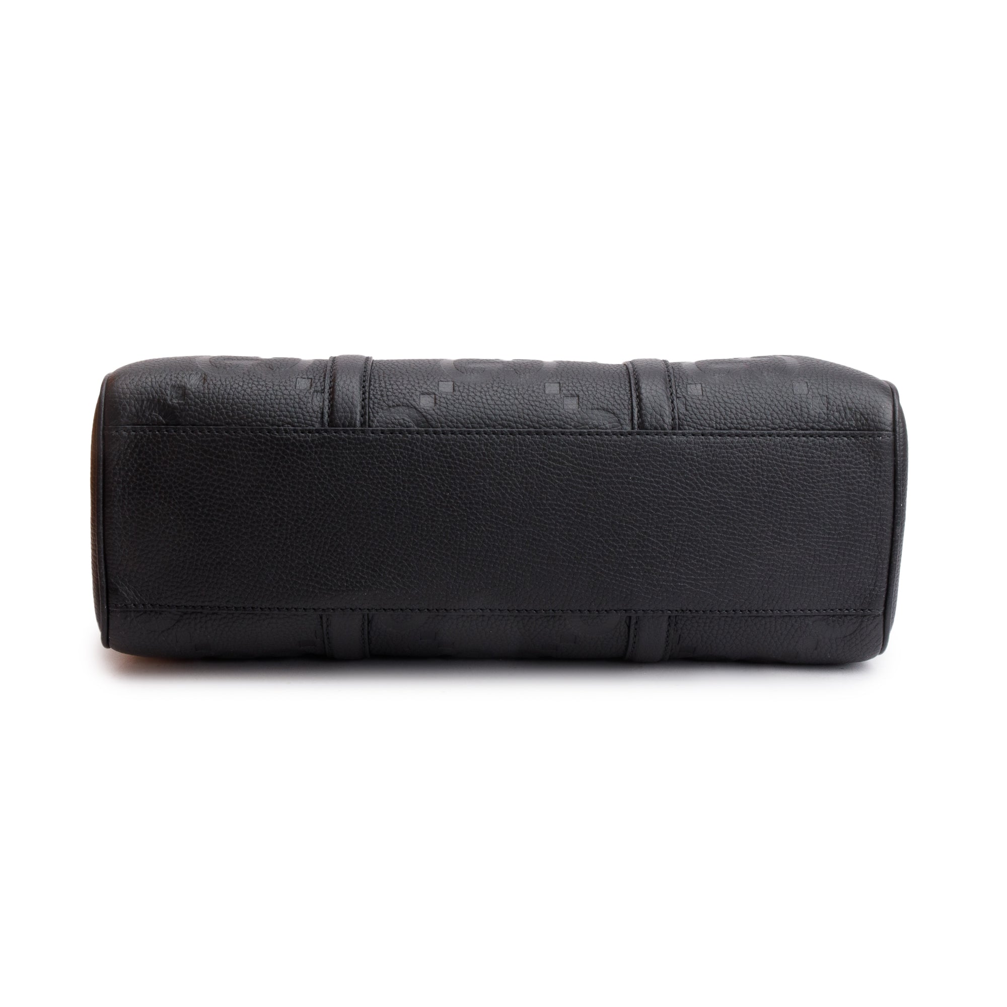 Gucci Black Jumbo GG Embossed Calfksin Leather Convertible Tote