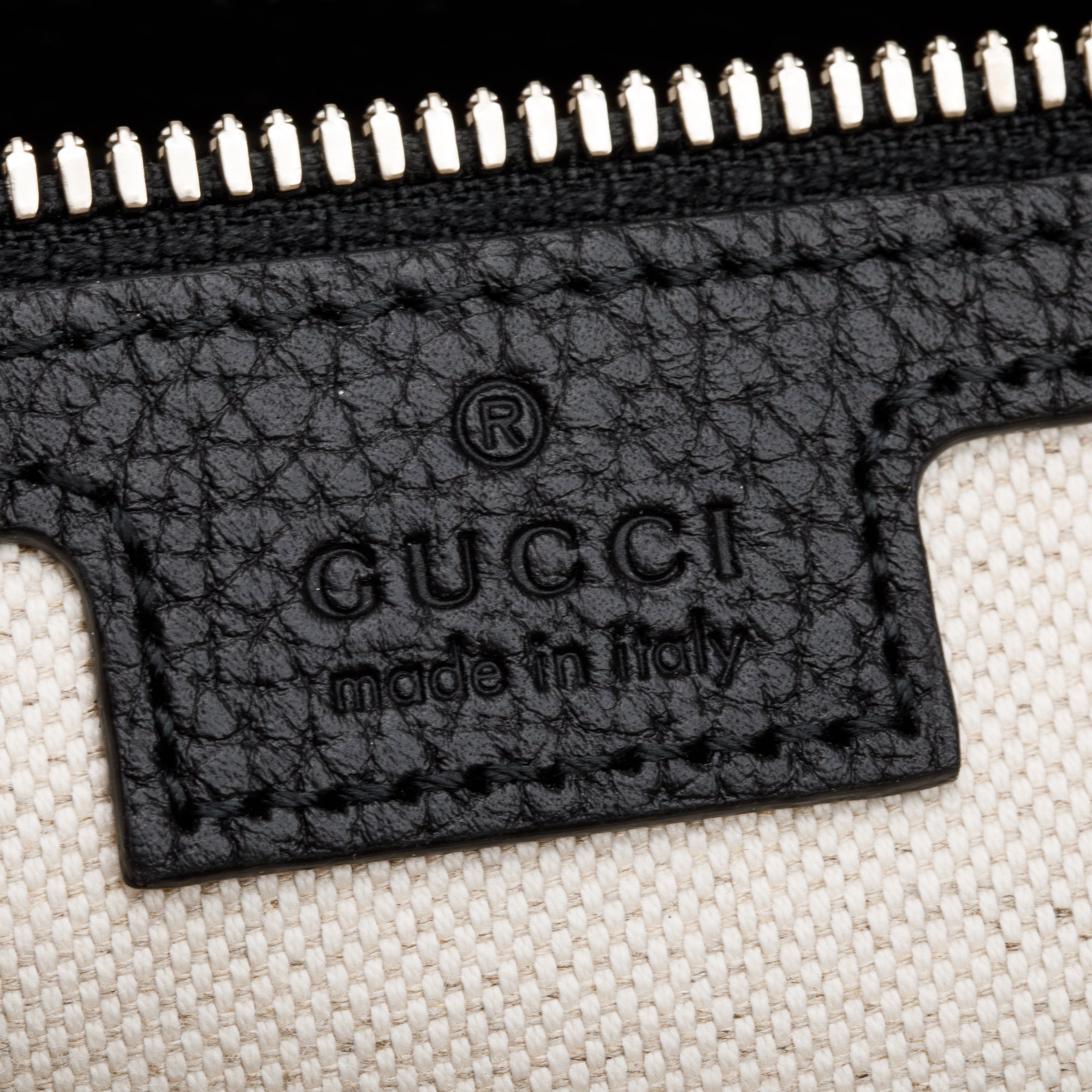 Gucci Black Jumbo GG Embossed Calfskin Leather Briefcase