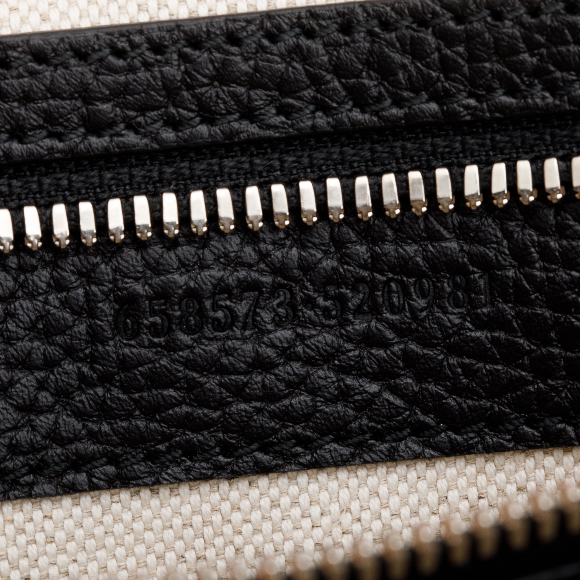 Gucci Black Jumbo GG Embossed Calfskin Leather Briefcase