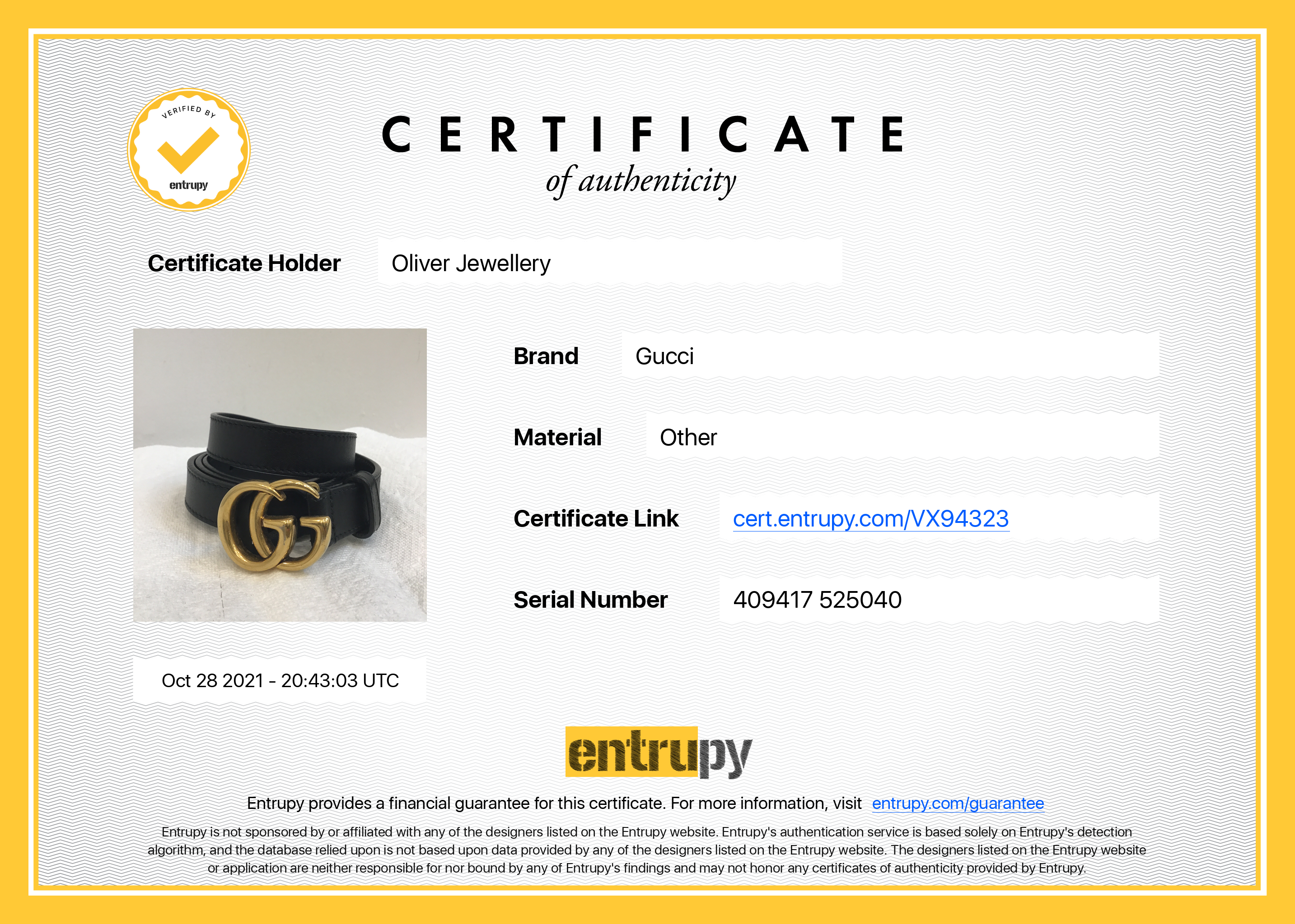 Gucci Black Leather Belt with Double G Buckle