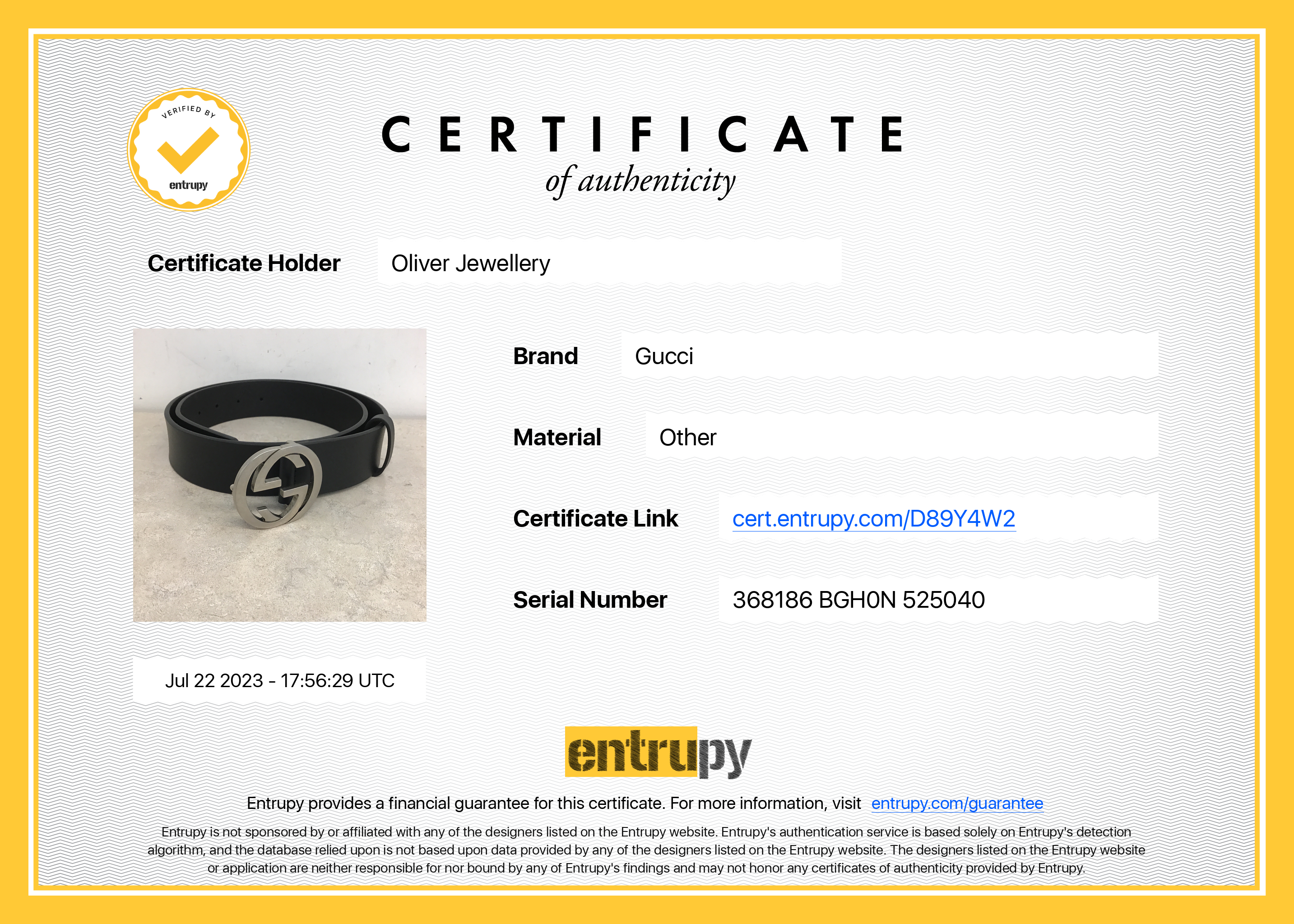 Gucci Black Leather Belt with Interlocking G Buckle