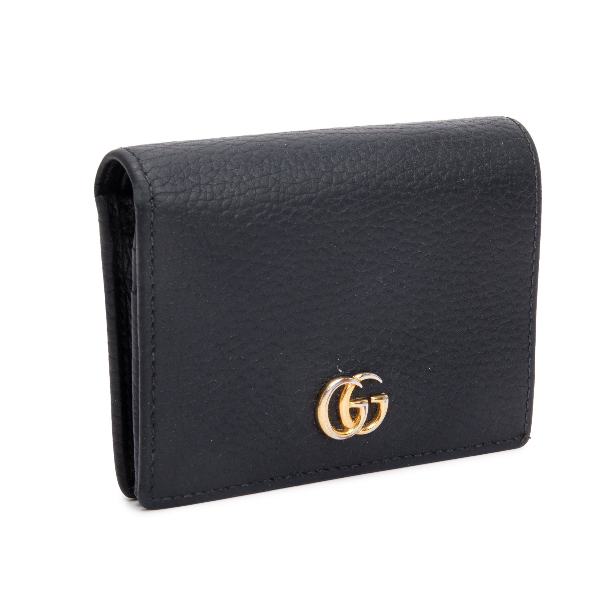 Gucci Black Leather Card Case Wallet