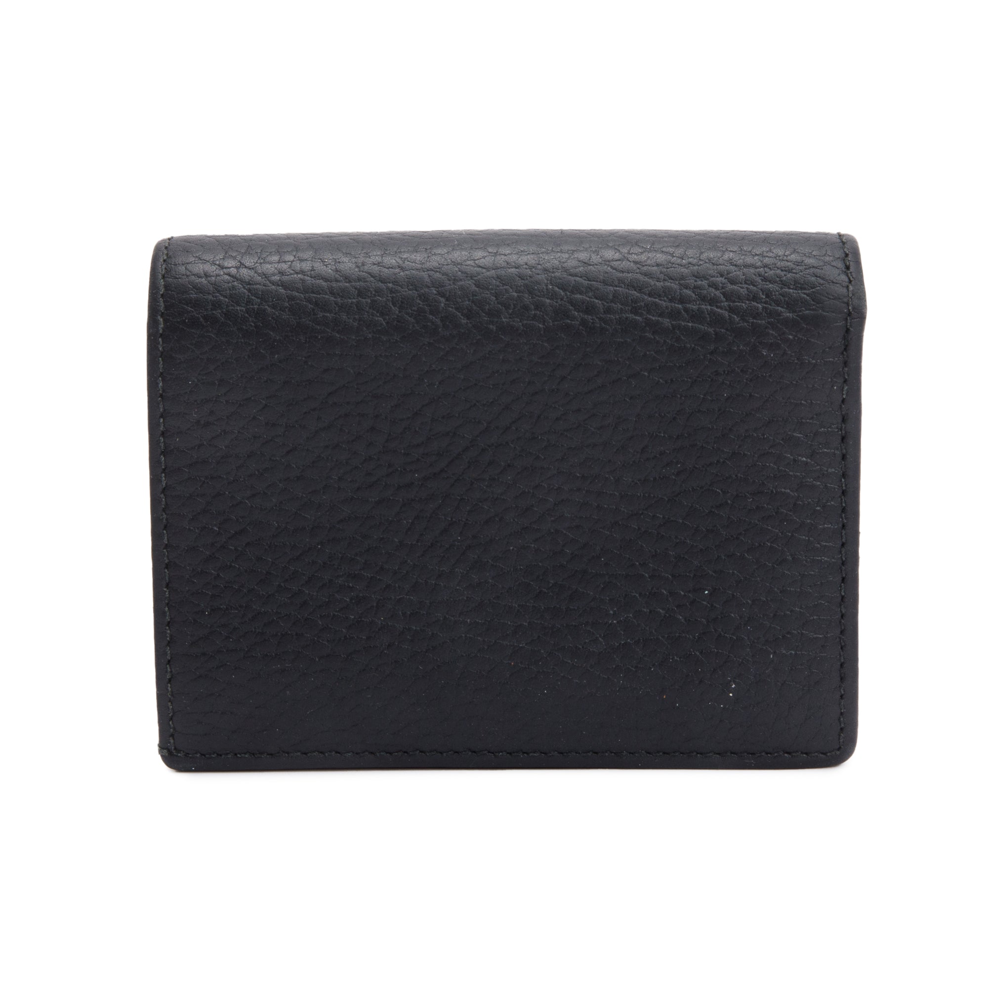Gucci Black Leather Card Case Wallet