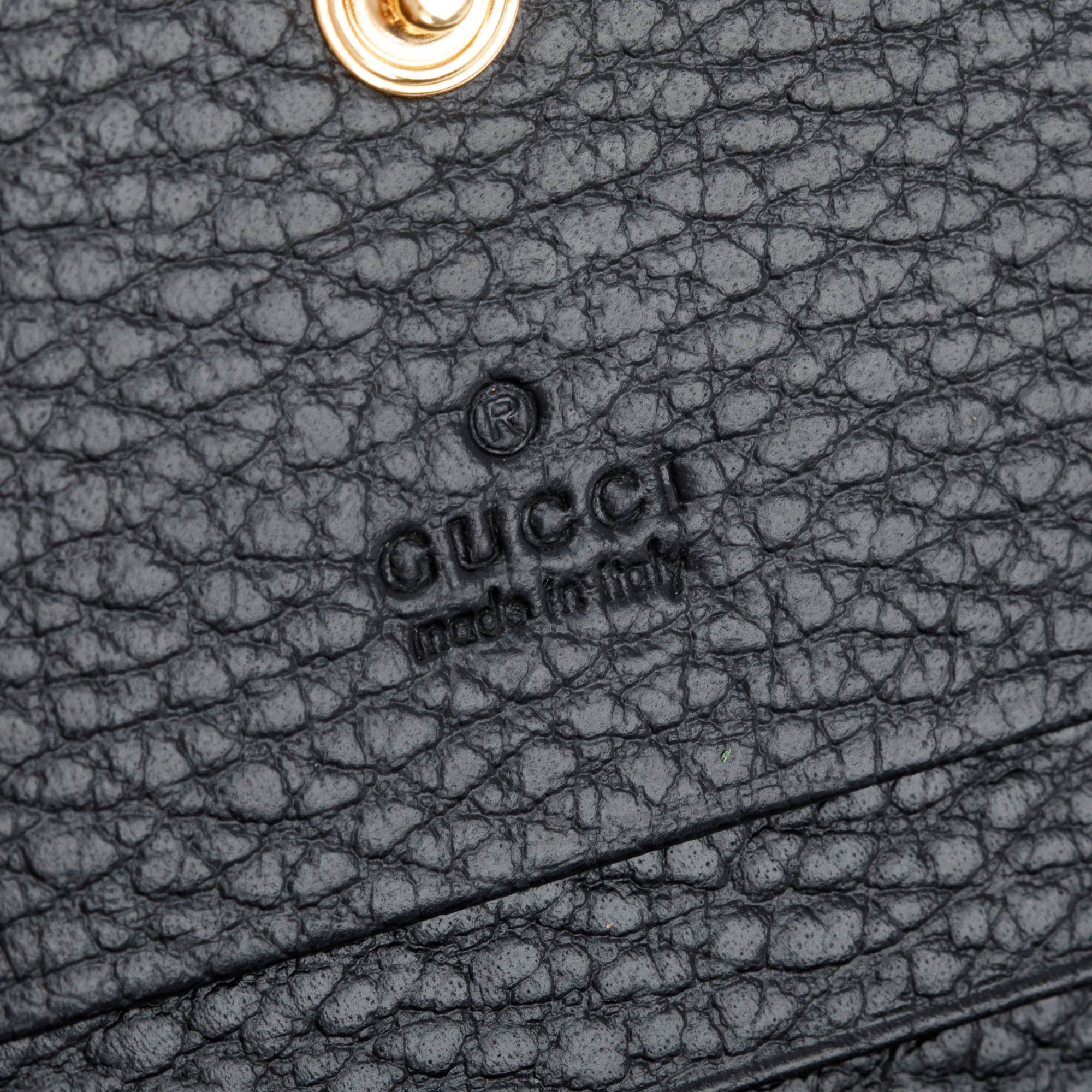 Gucci Black Leather Card Case Wallet