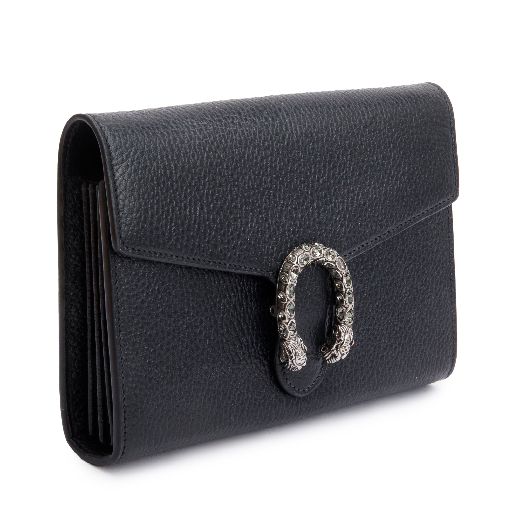 Gucci Black Leather Dionysus Mini Chain Wallet w/ Receipt