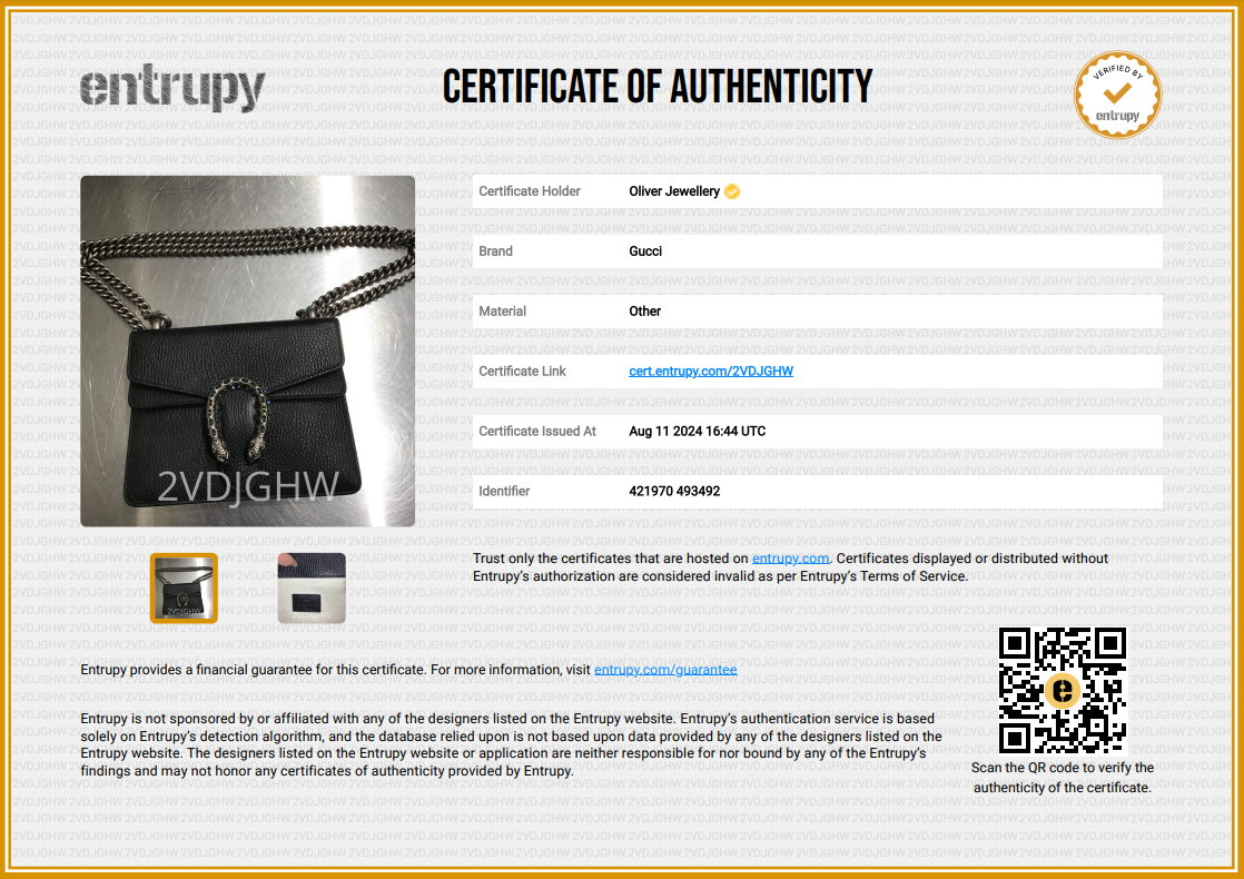 Gucci Black Leather Dionysus Mini Shoulder Bag