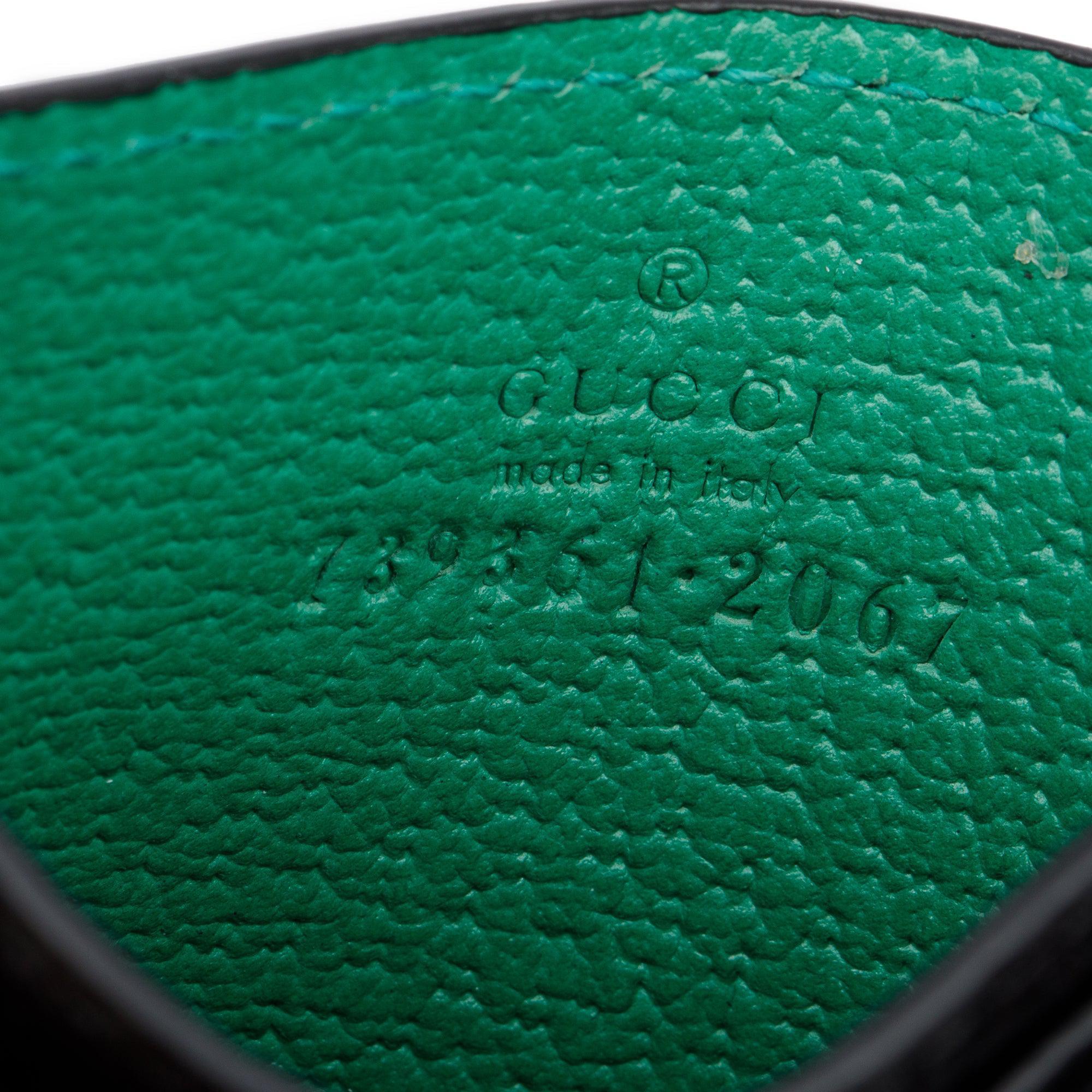 Gucci Black Leather G Card Holder w/ Box